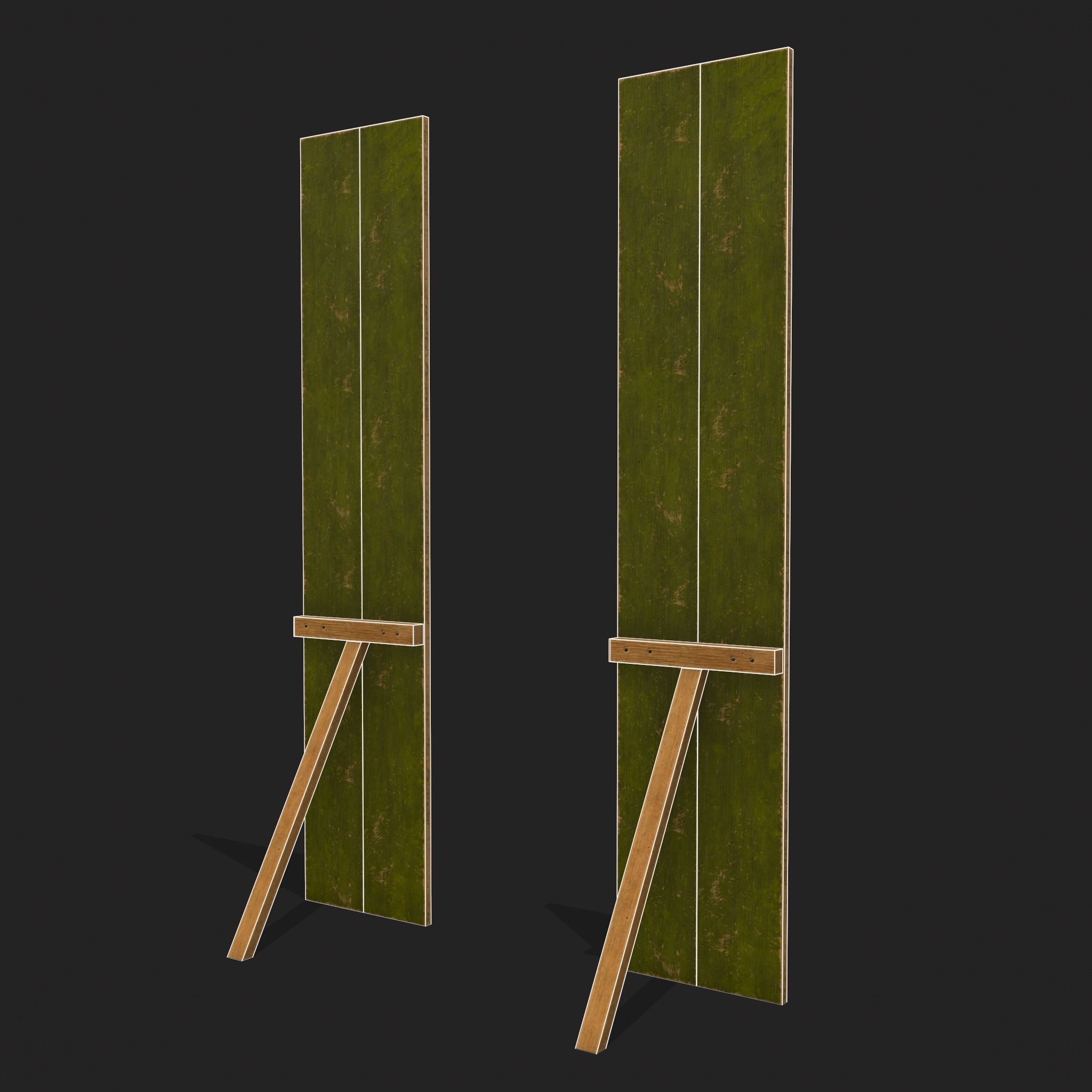 St Pattys Day Standing Board Low-poly 3D model_4