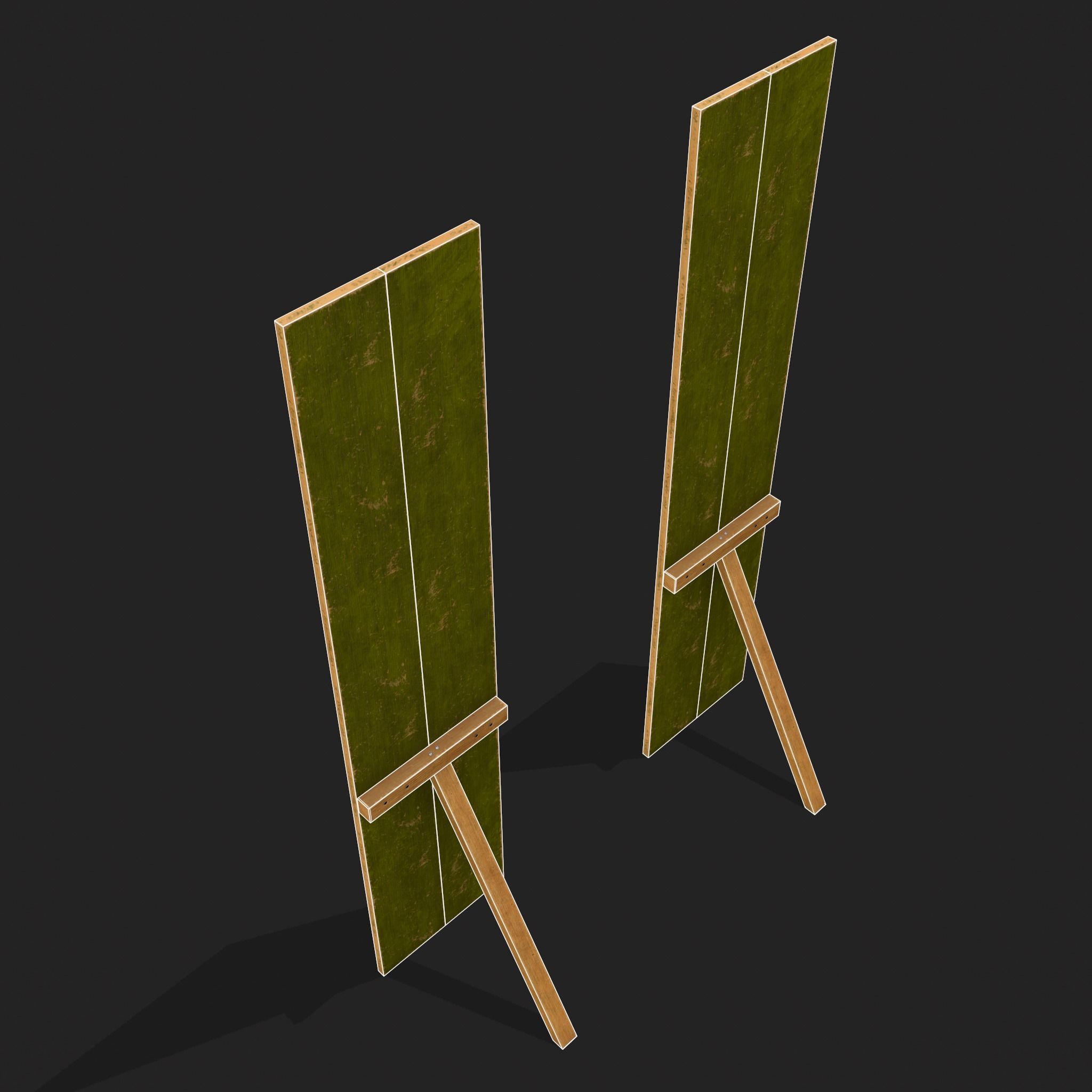 St Pattys Day Standing Board Low-poly 3D model_6