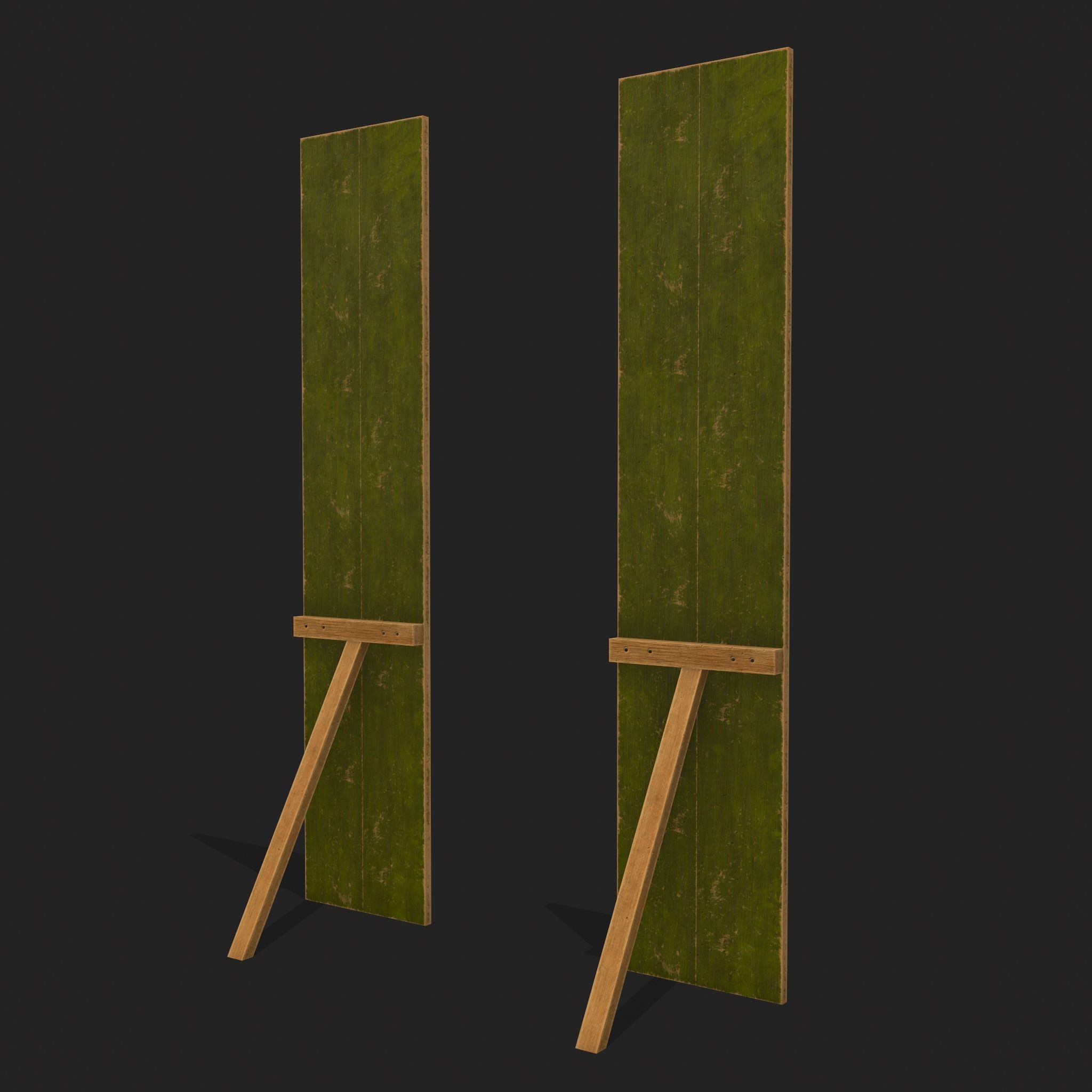 St Pattys Day Standing Board Low-poly 3D model_3