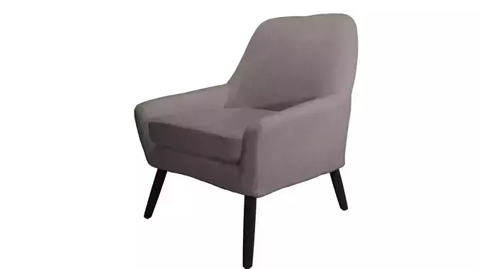 California office chair Low-poly 3D model