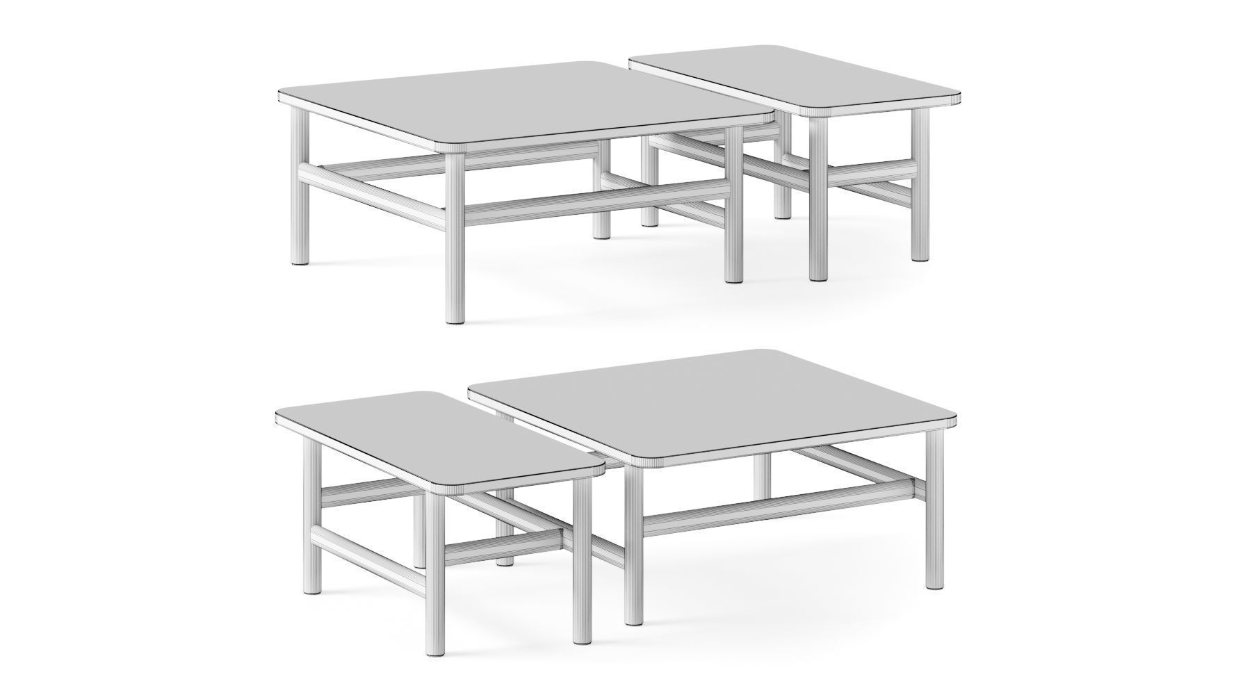 Zanette Hood Coffee Tables 3D model_1