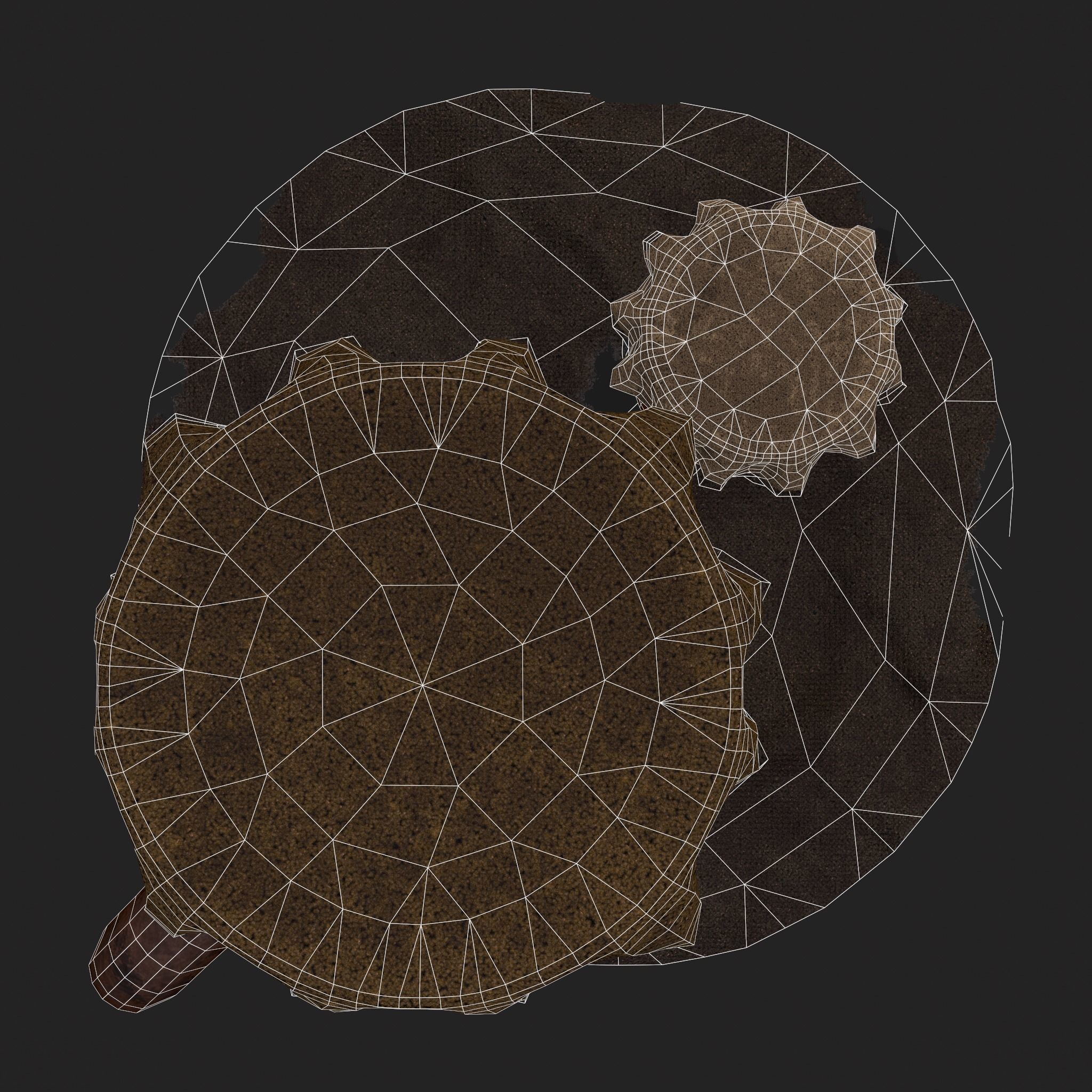 Fabric Covered Pottery Low-poly 3D model_12