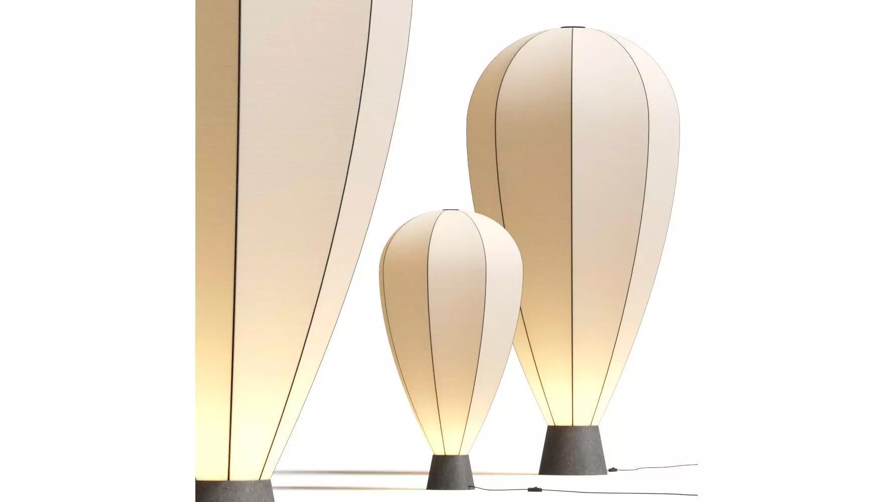 Roche Bobois Up Floor Lamps 3D model_0