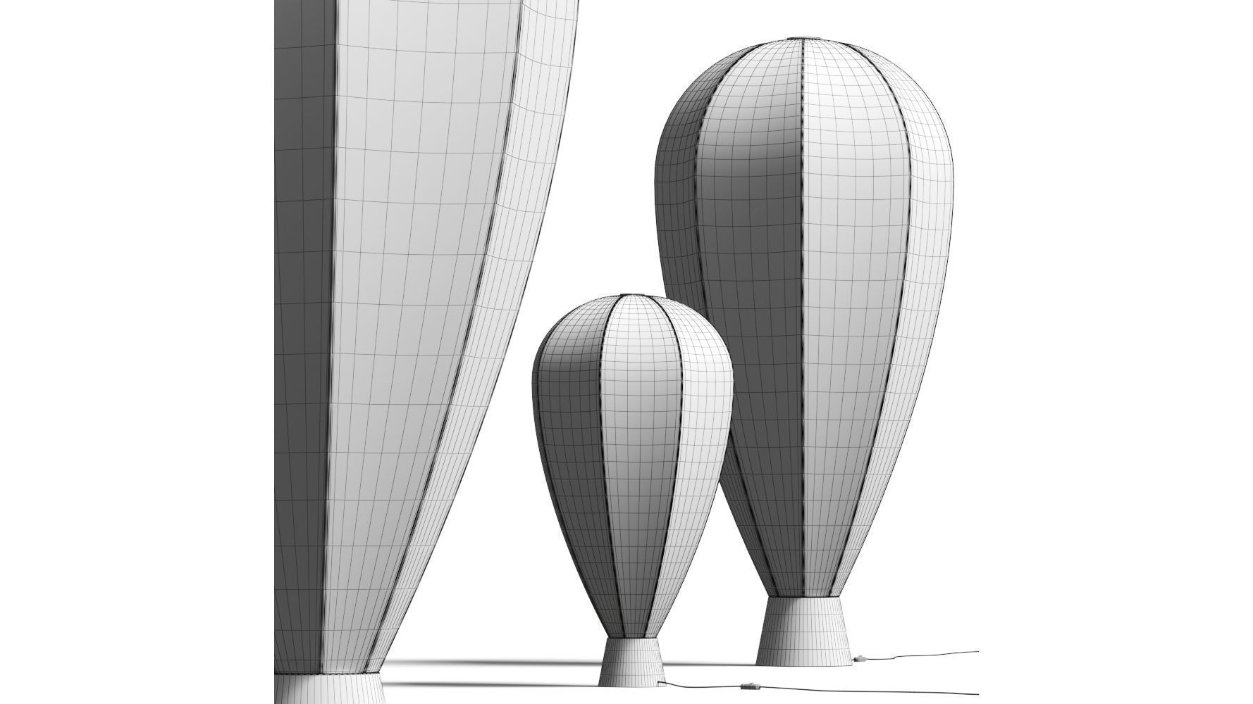 Roche Bobois Up Floor Lamps 3D model_1