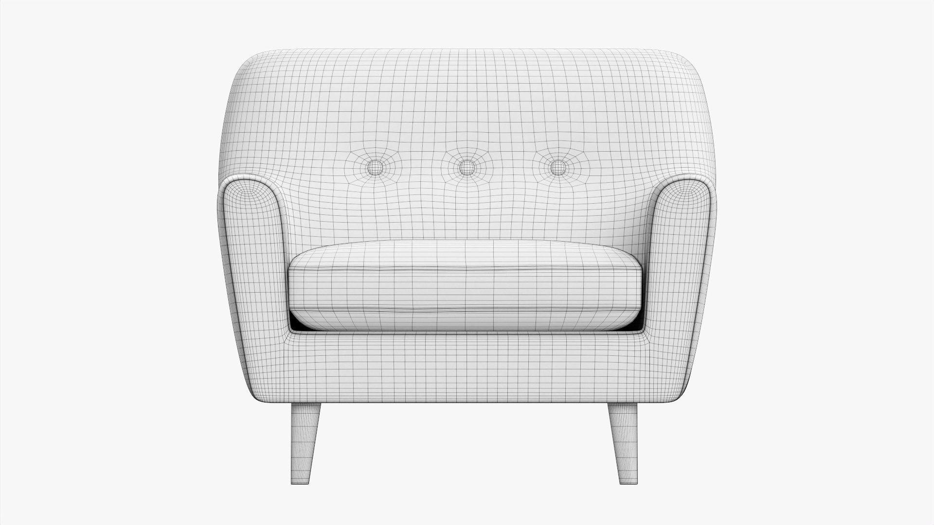 Armchair 13 3D model_8