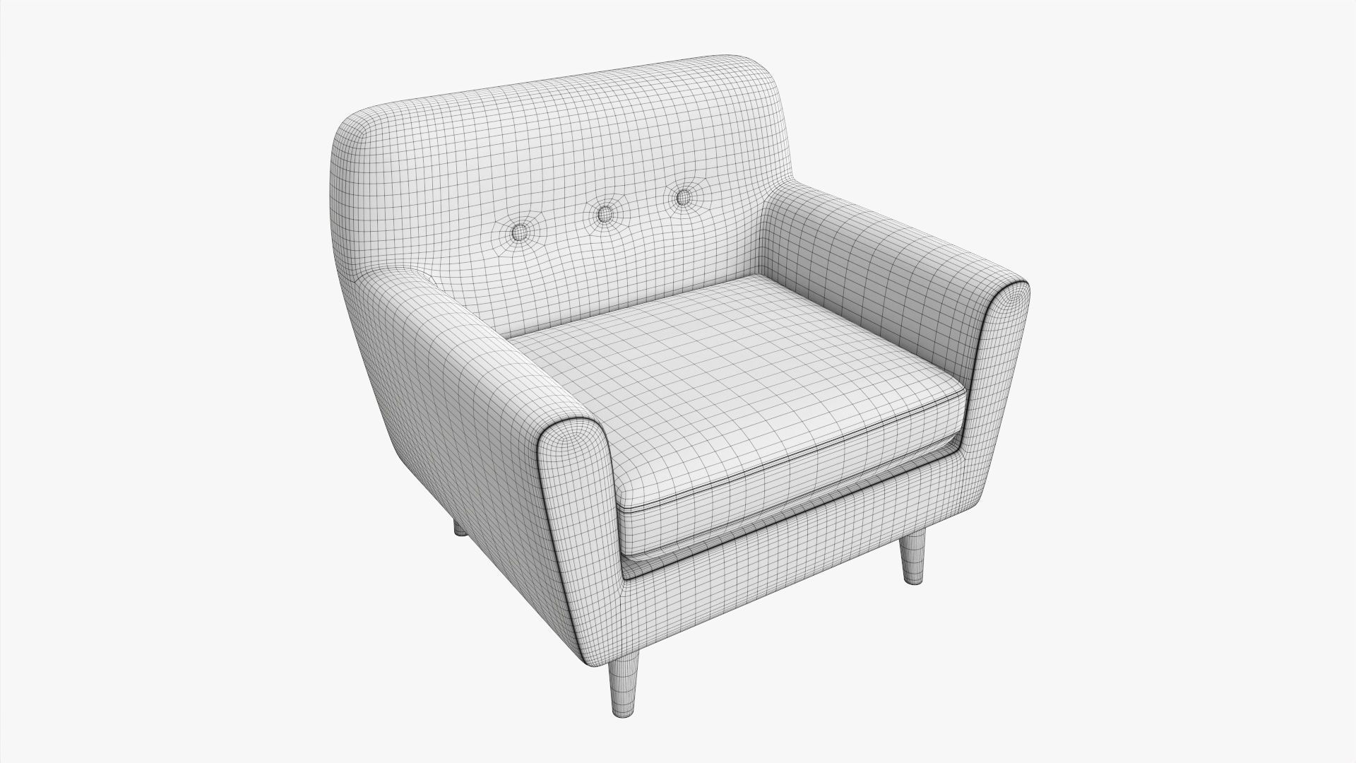 Armchair 13 3D model_5