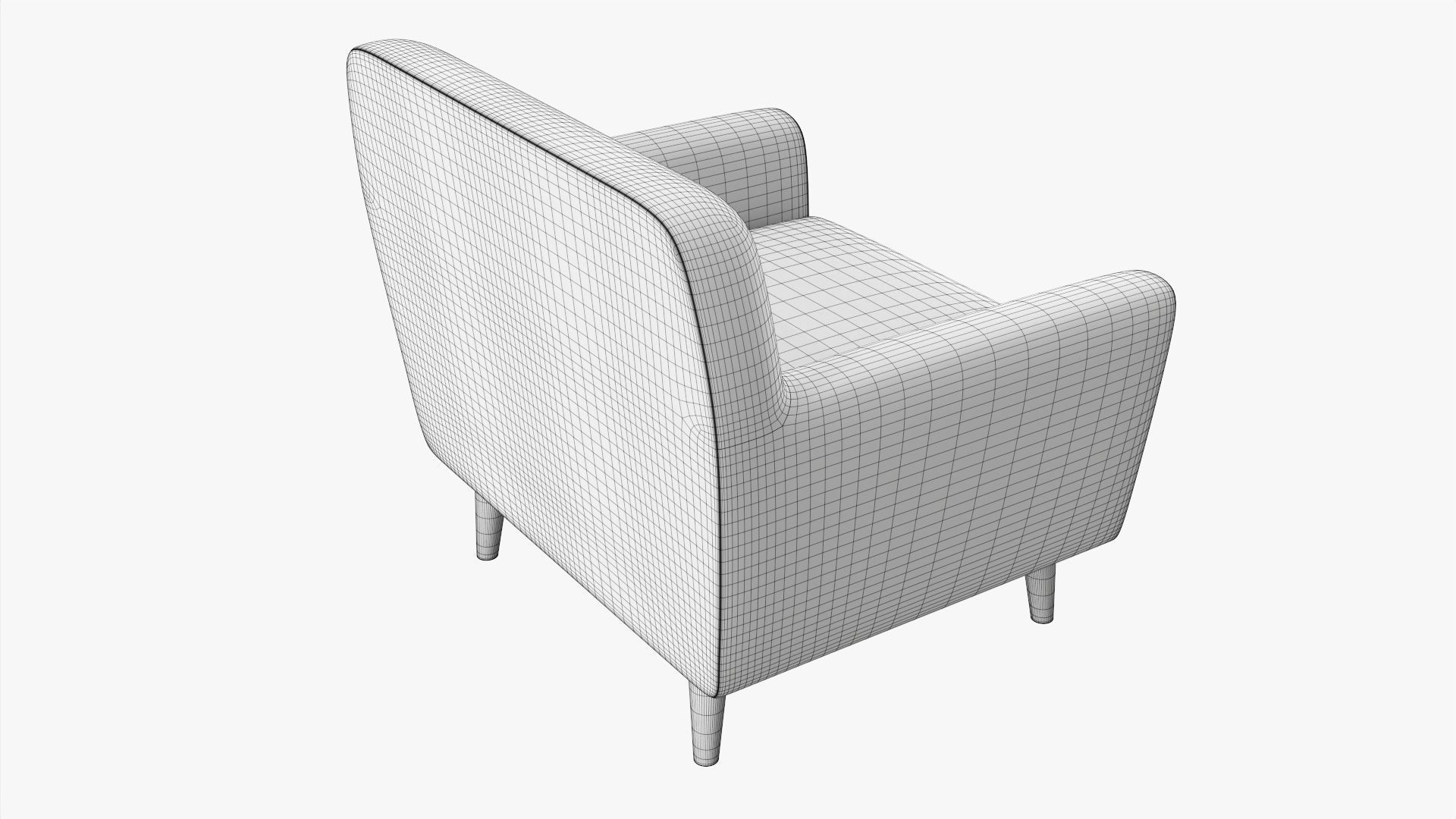 Armchair 13 3D model_6