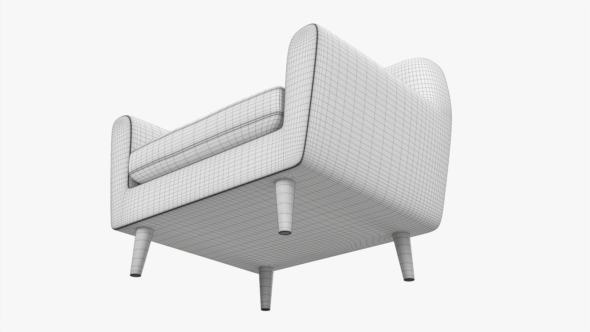 Armchair 13 3D model_7