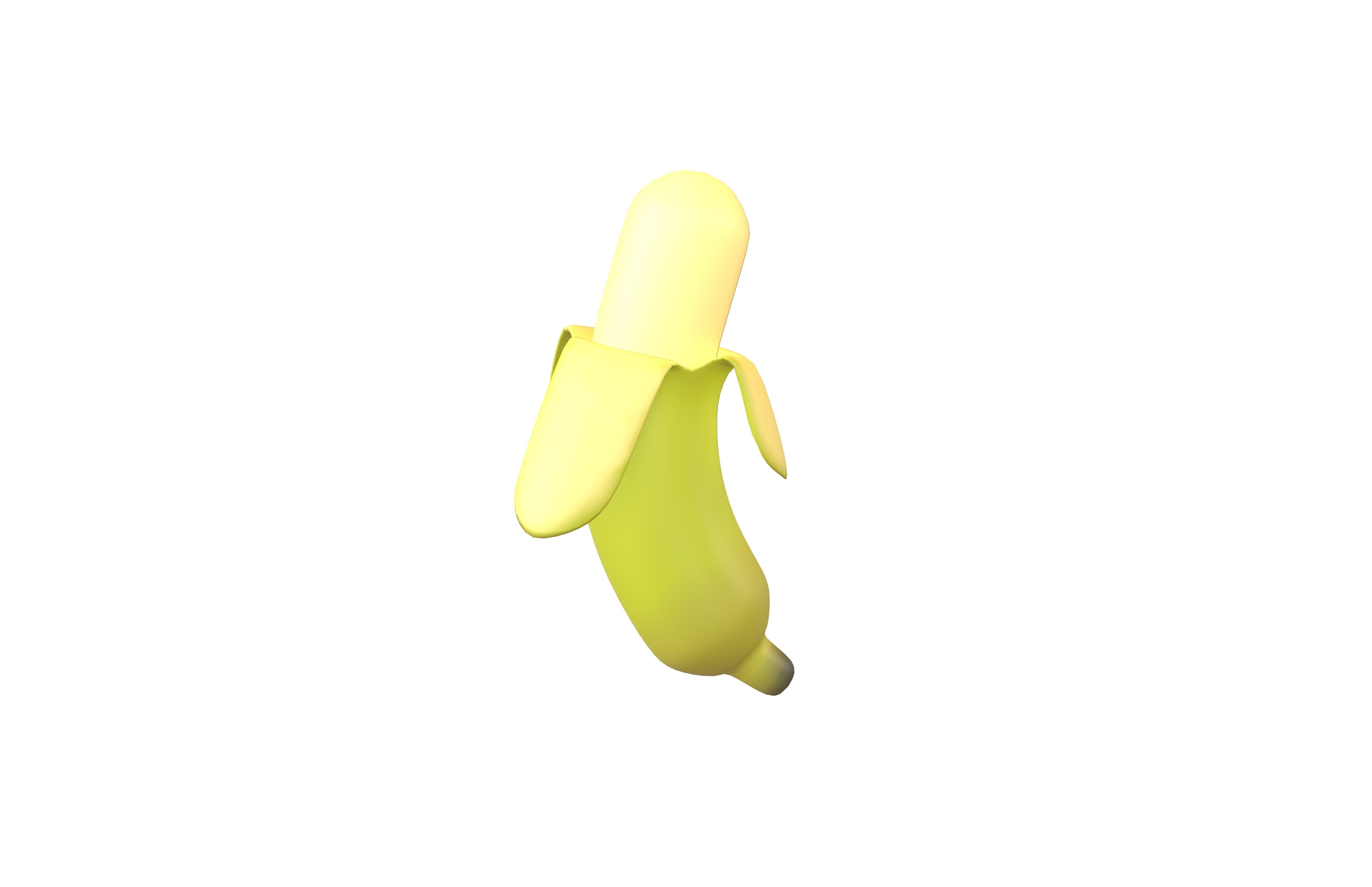 Banana v1 002 Low-poly 3D model_1
