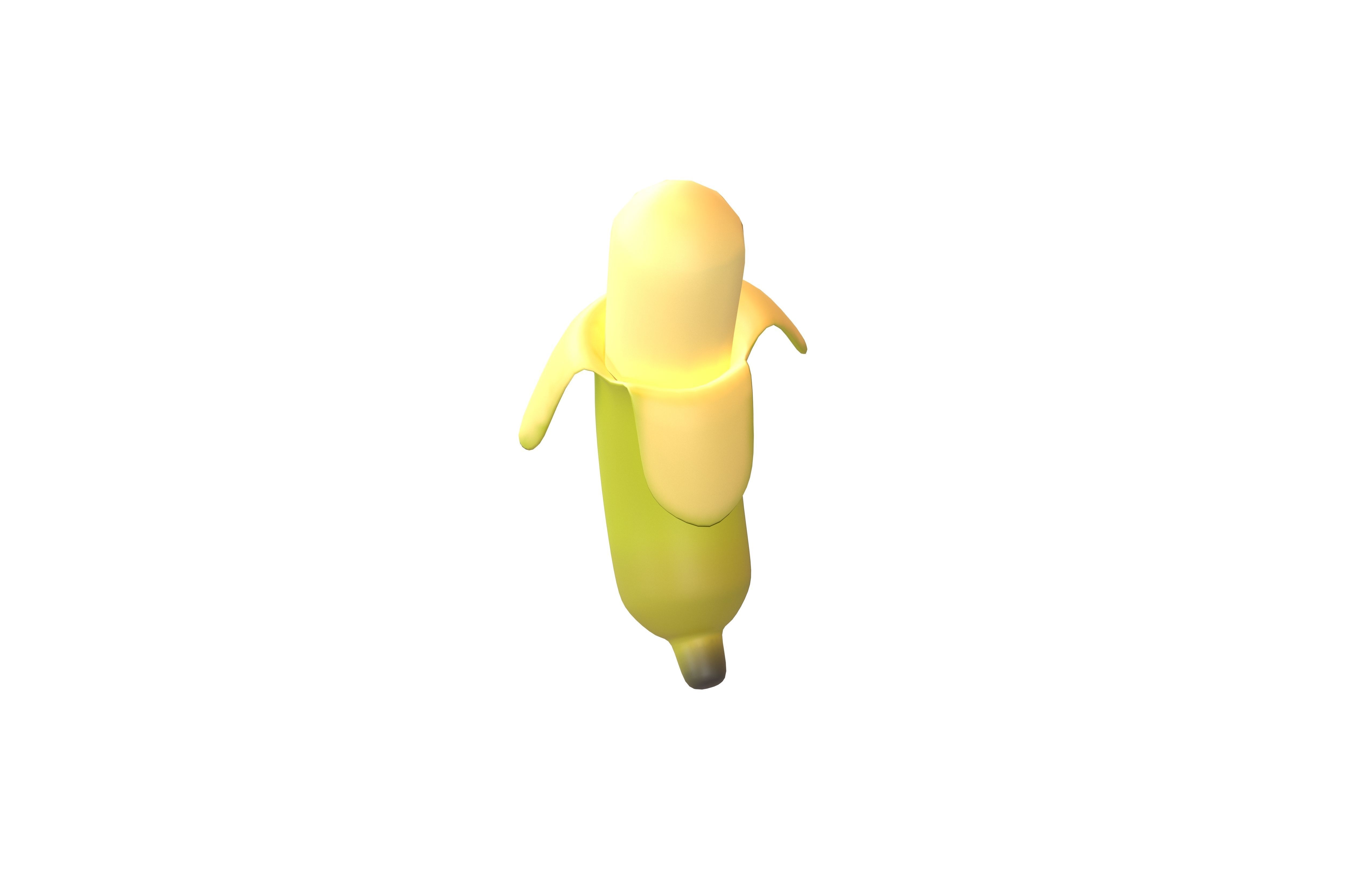Banana v1 002 Low-poly 3D model_2