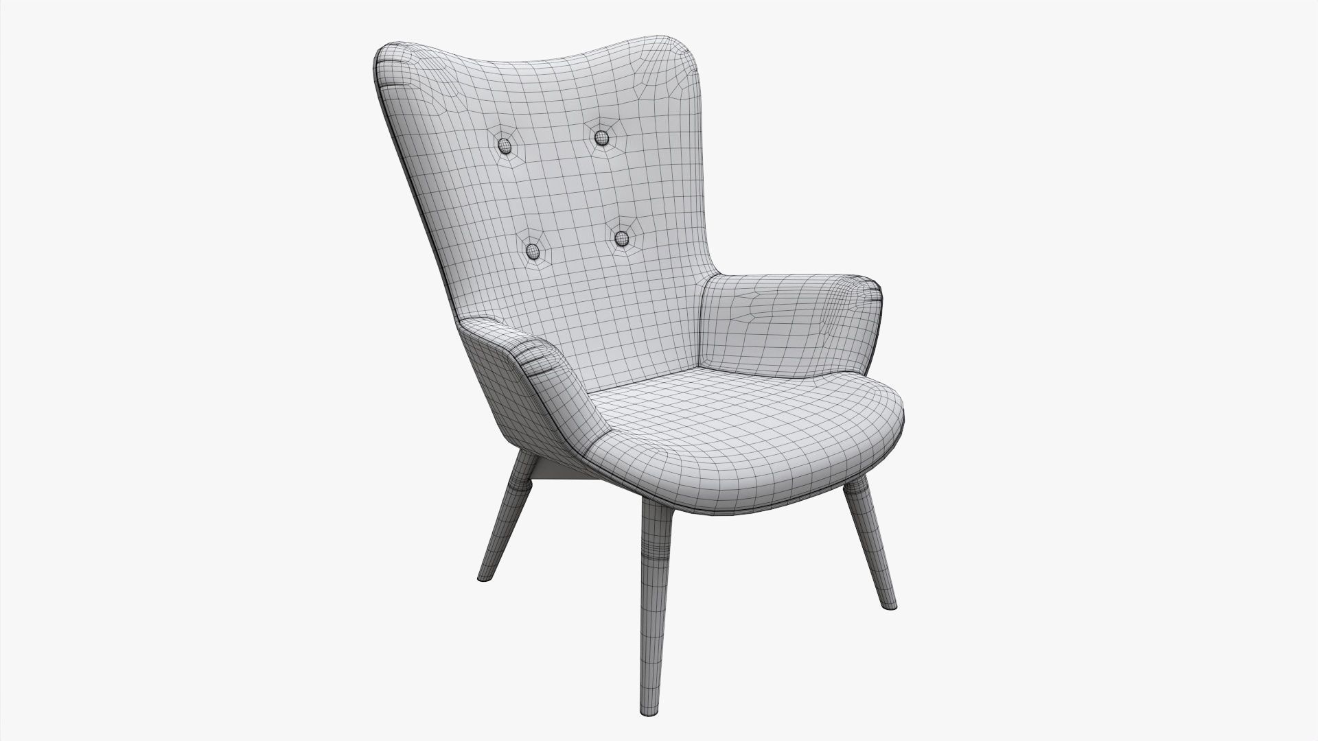 Armchair 14 3D model_5