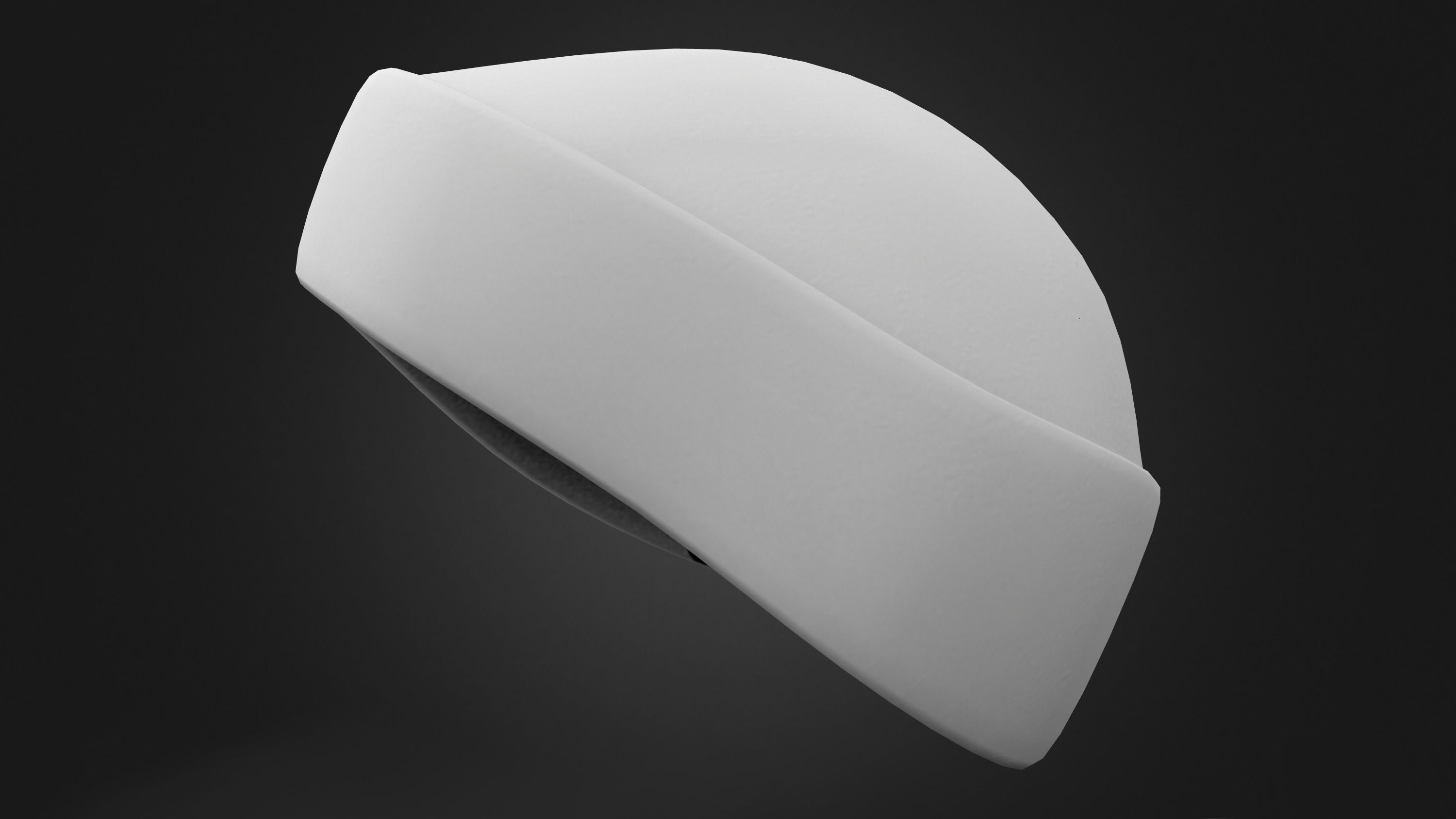 Beanie Hat Low-poly 3D model_7