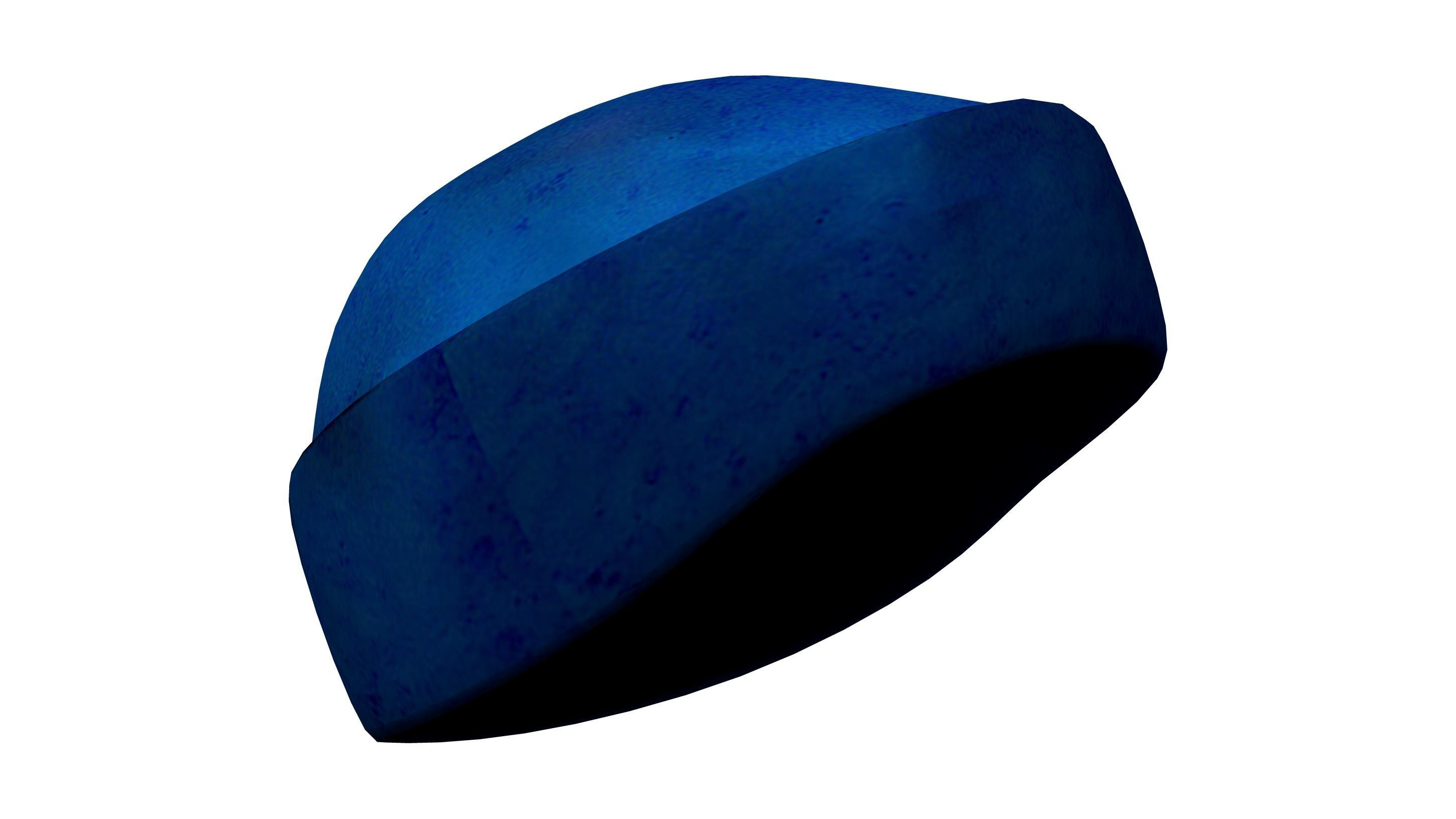 Beanie Hat Low-poly 3D model_4