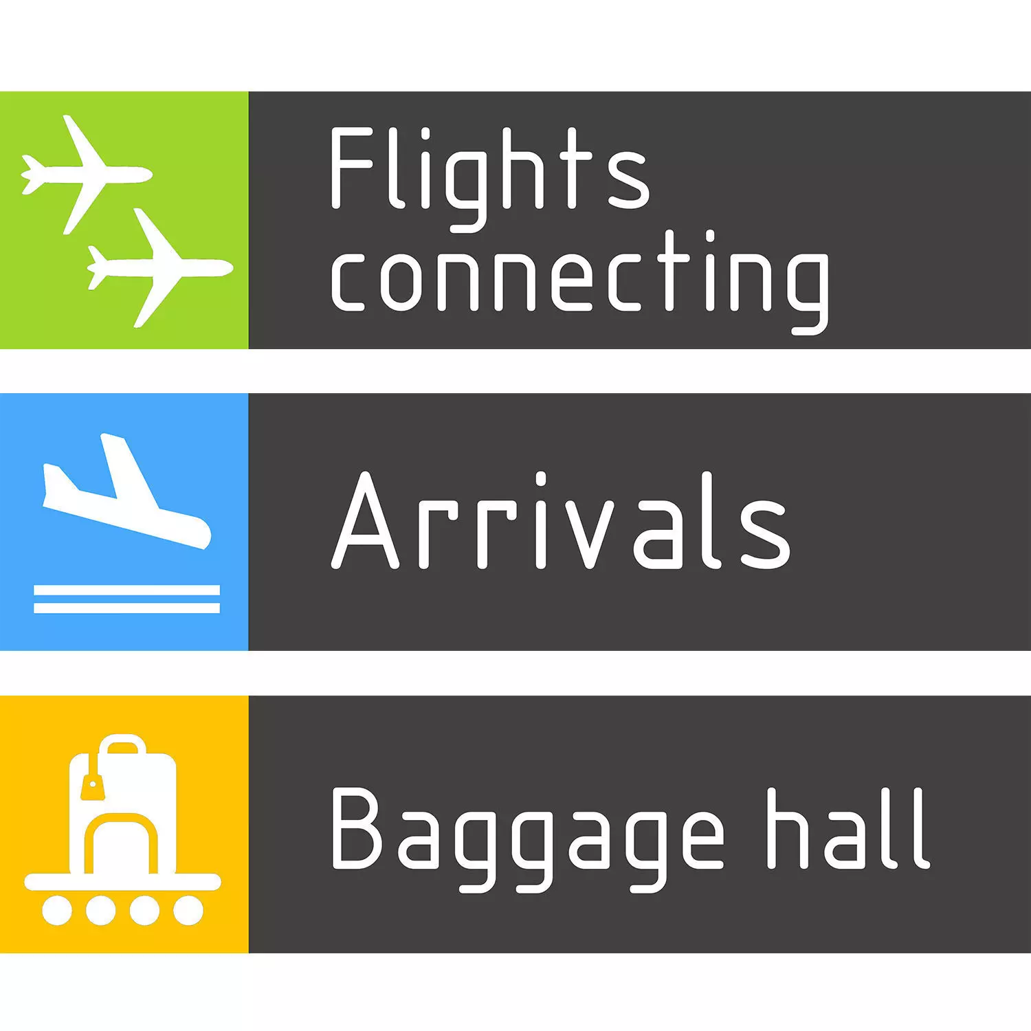 Pictograms for the airport 3D model_0