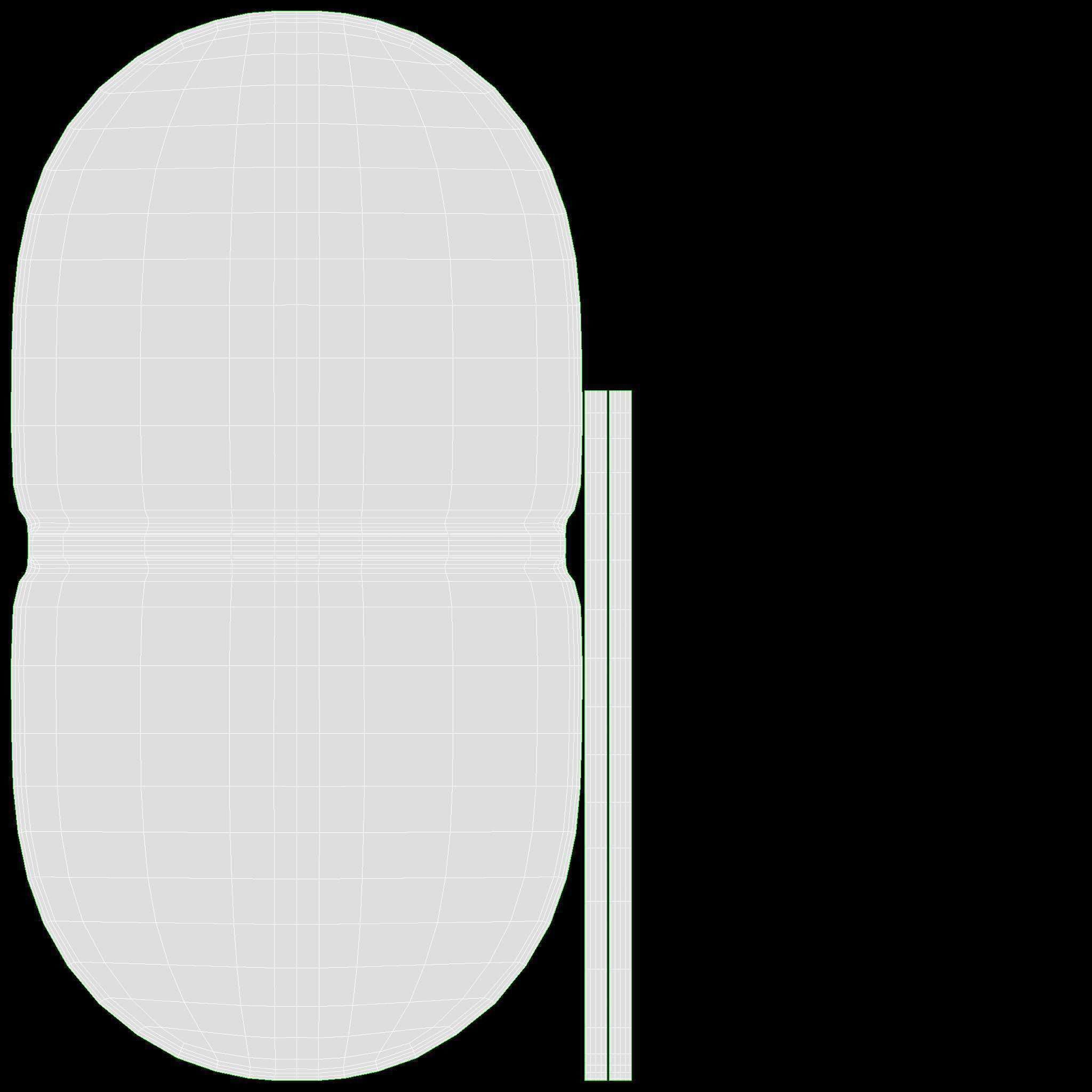 Outdoor coffee table and two chairs 3D model_10