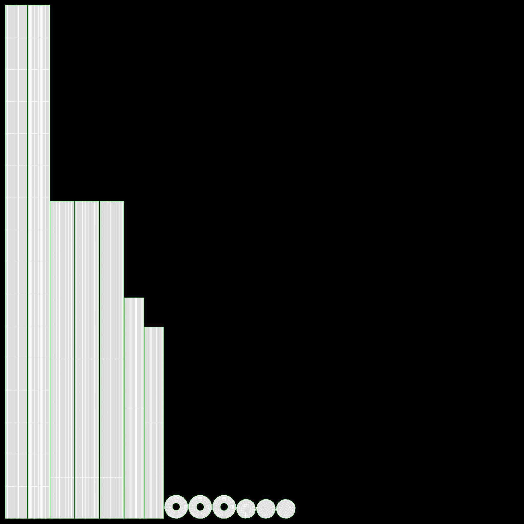 Outdoor coffee table and two chairs 3D model_13