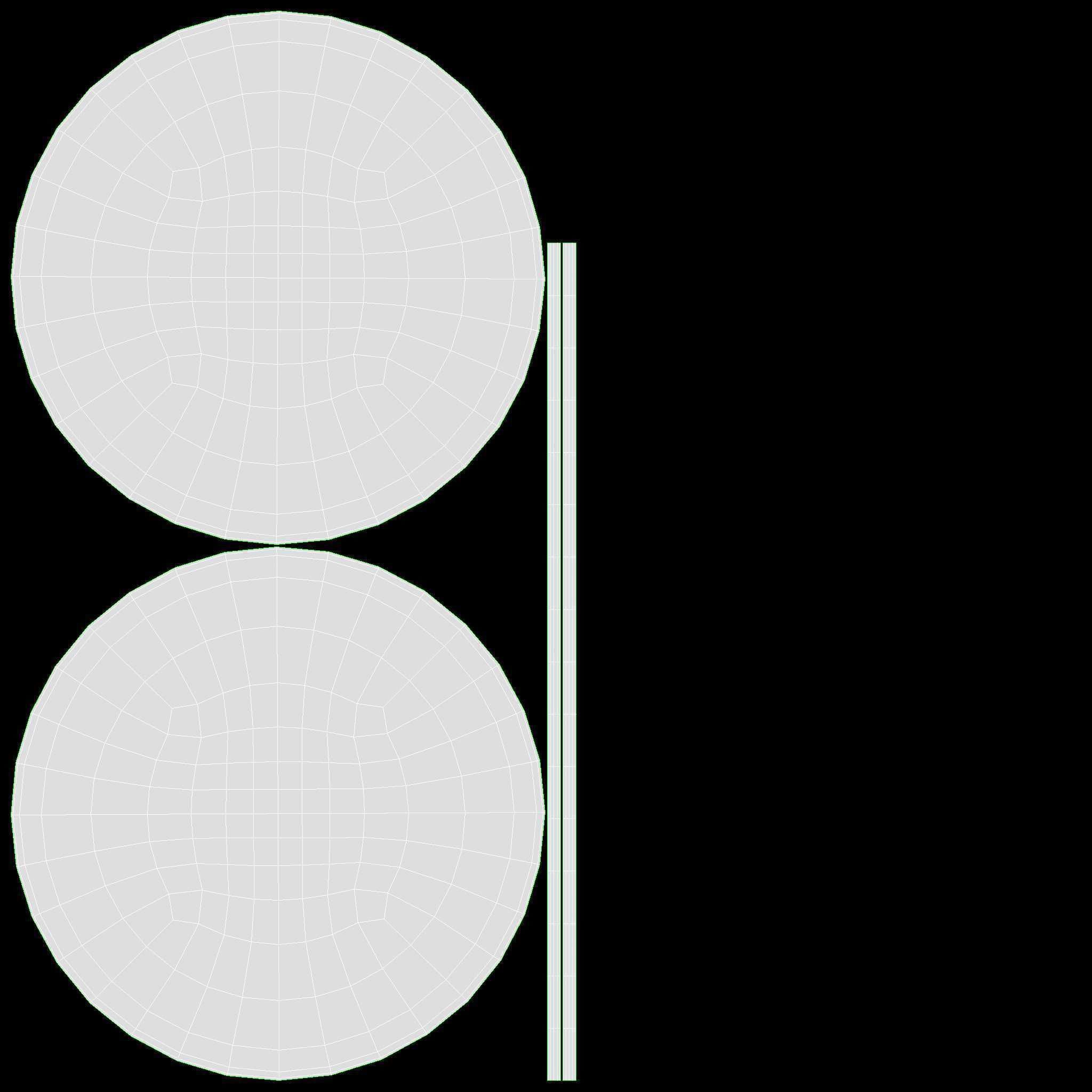 Outdoor coffee table and two chairs 3D model_12