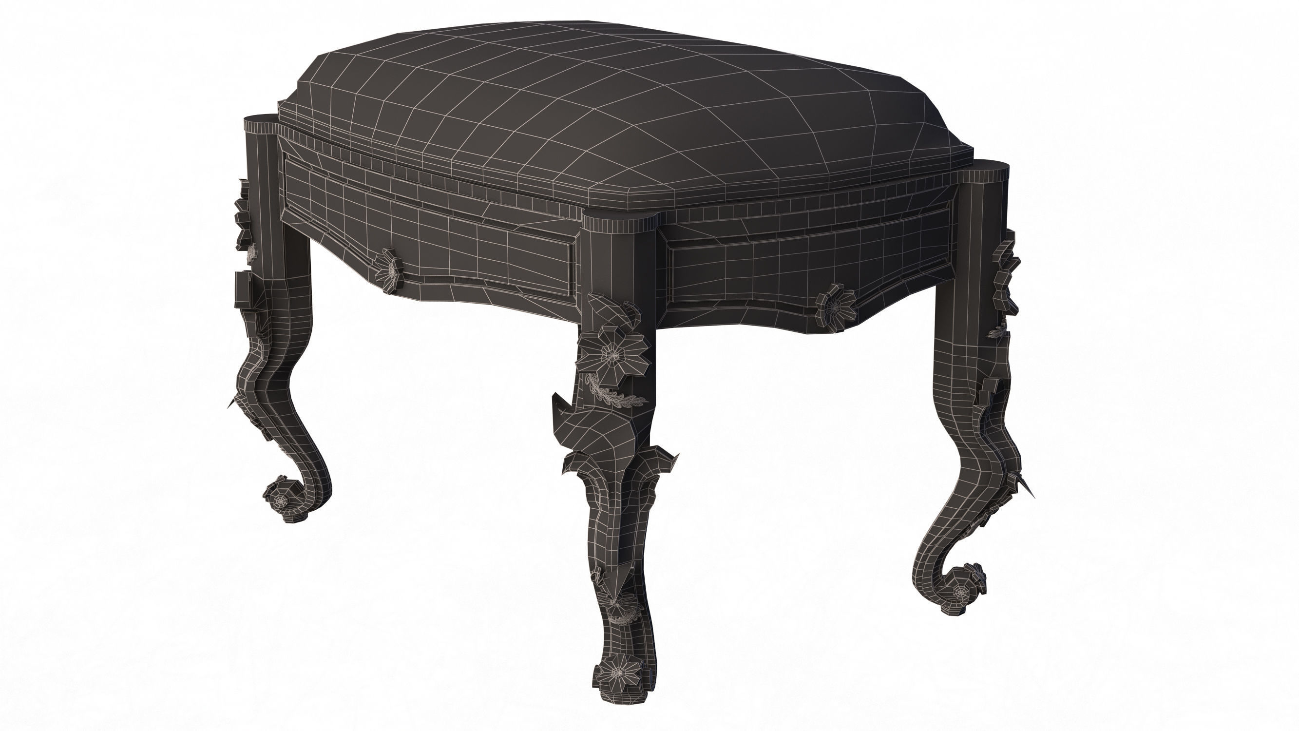 Classic Furniture Collection Low-poly 3D model_58
