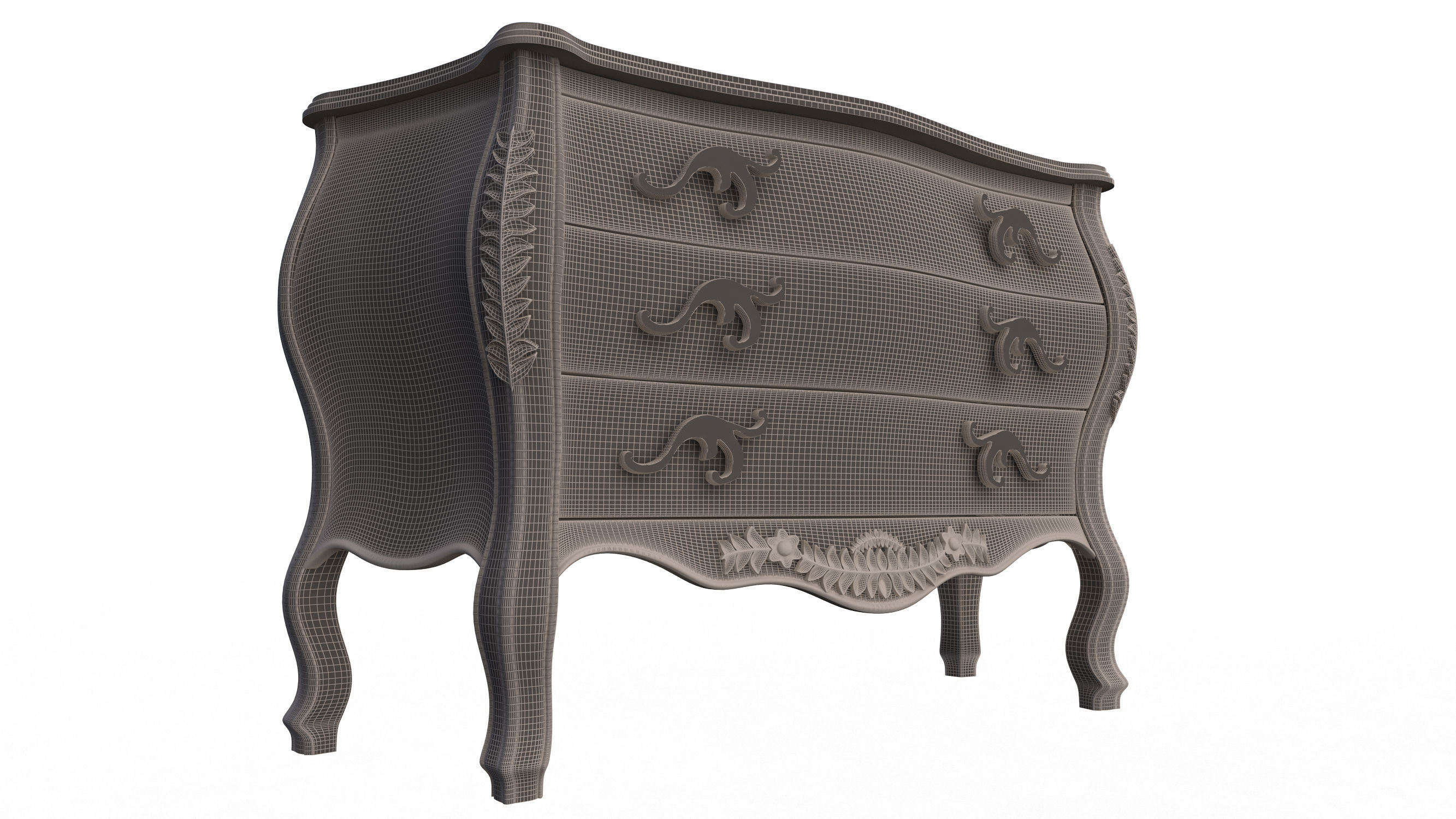 Classic Furniture Collection Low-poly 3D model_37