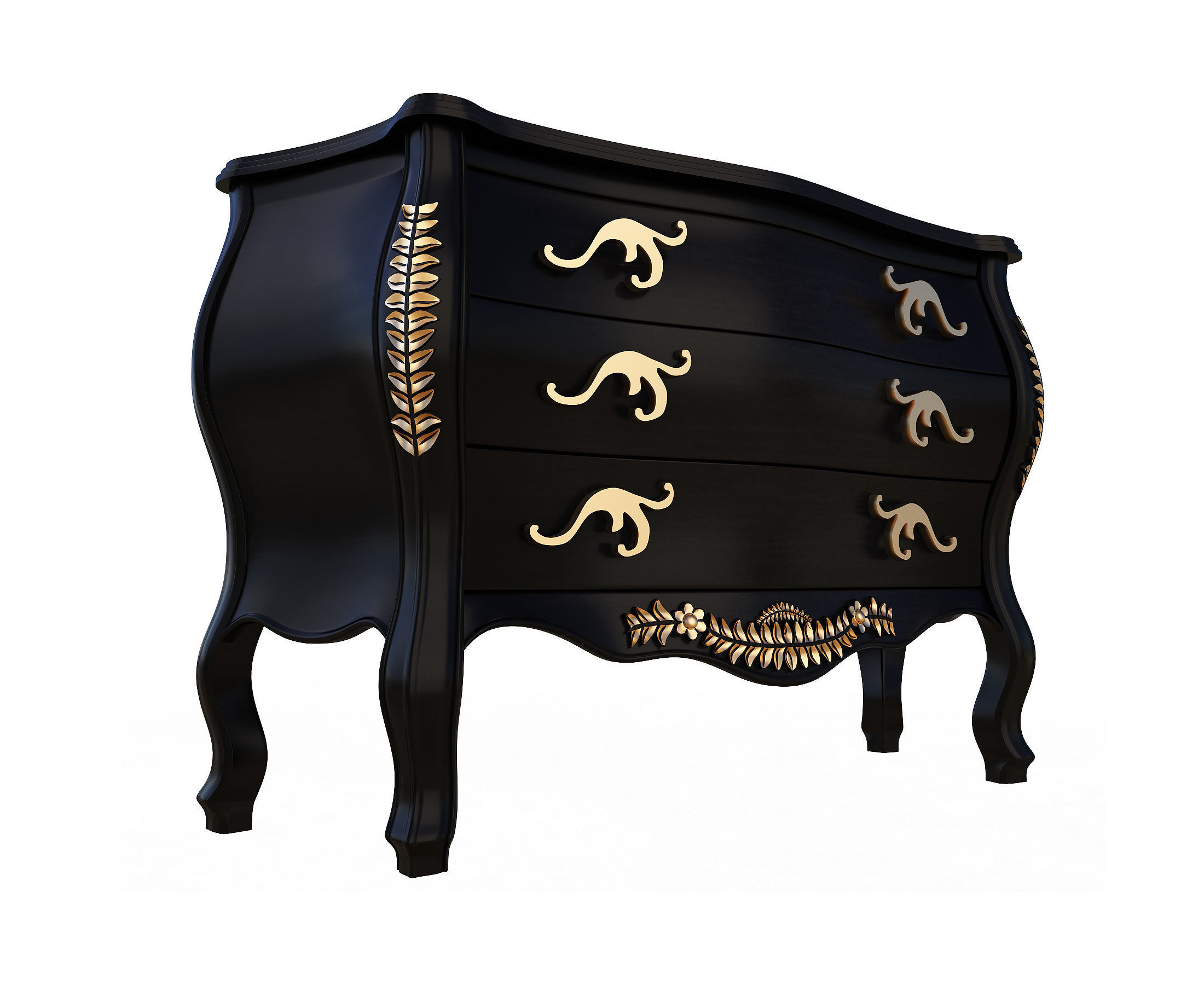 Classic Furniture Collection Low-poly 3D model_9