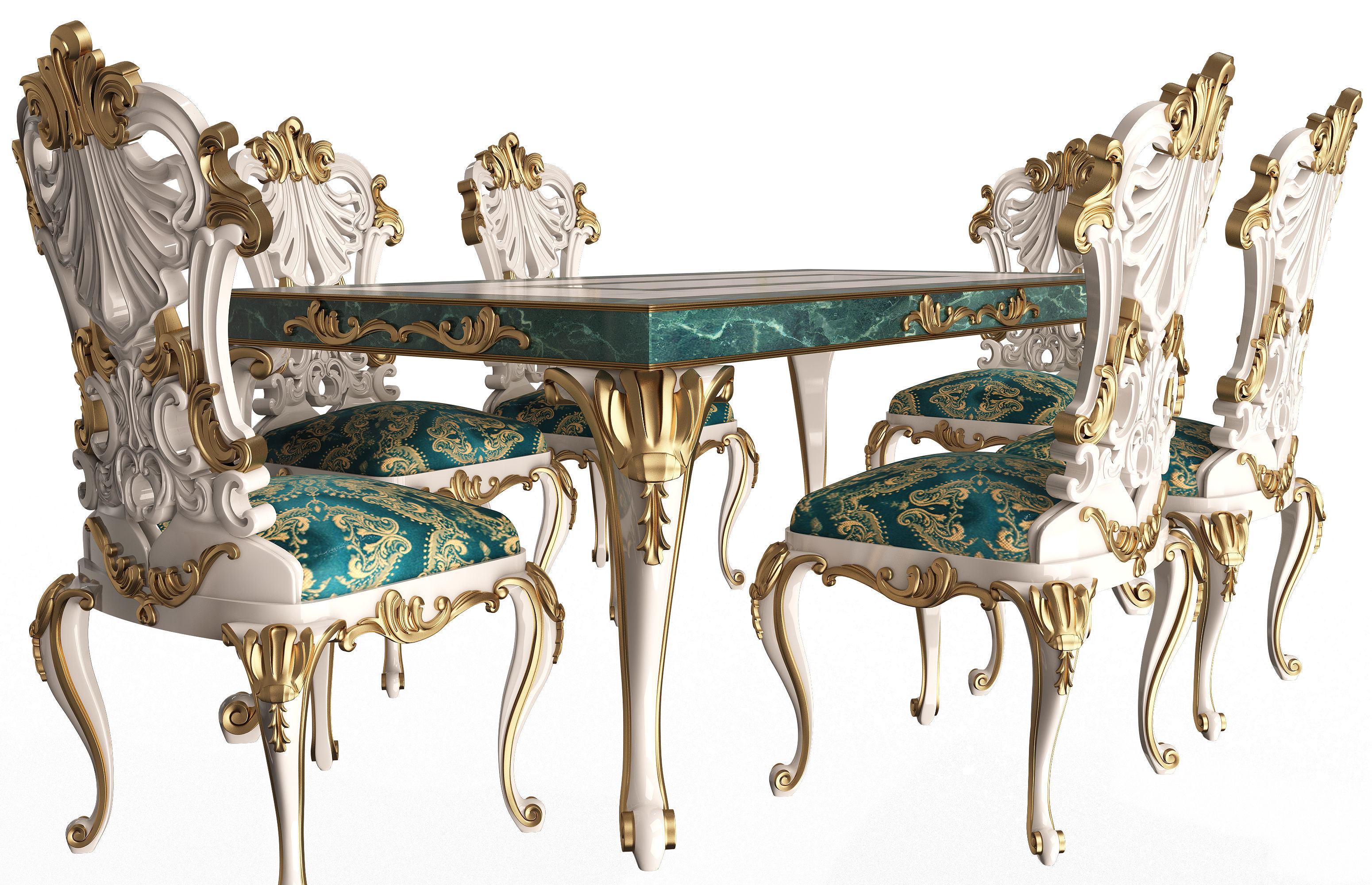 Classic Furniture Collection Low-poly 3D model_33