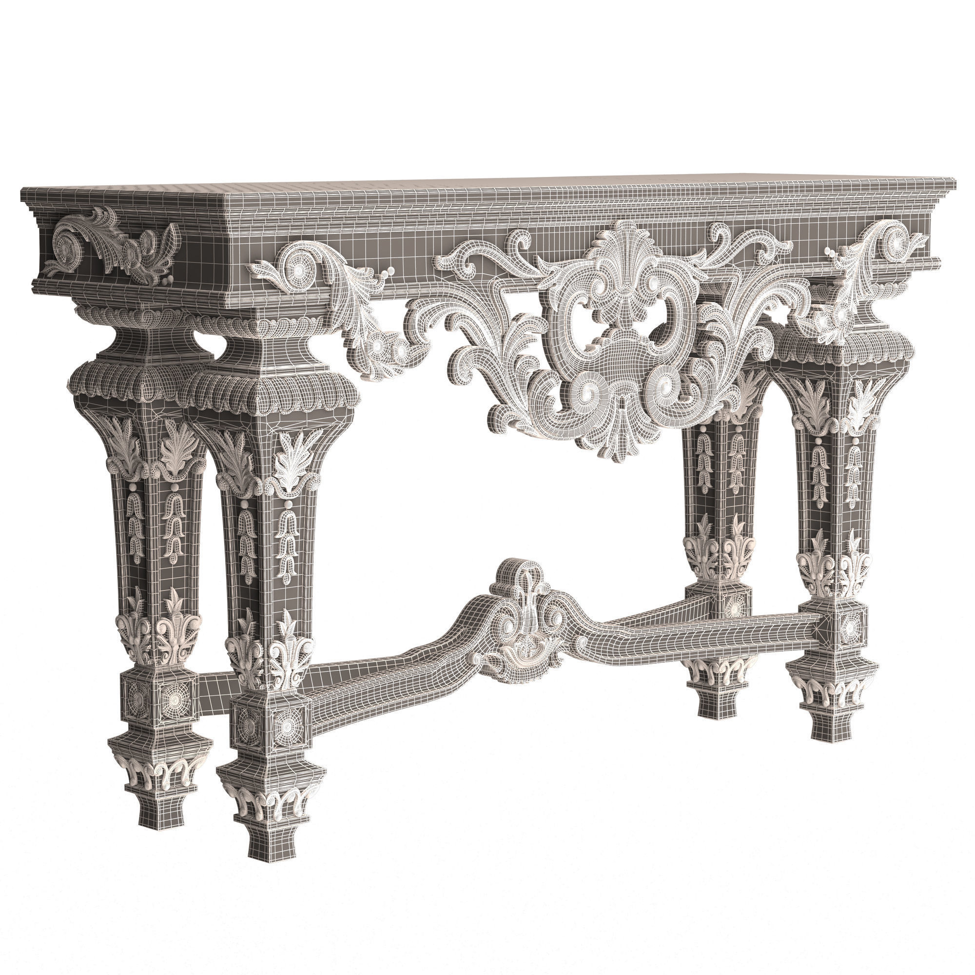 Classic Furniture Collection Low-poly 3D model_44