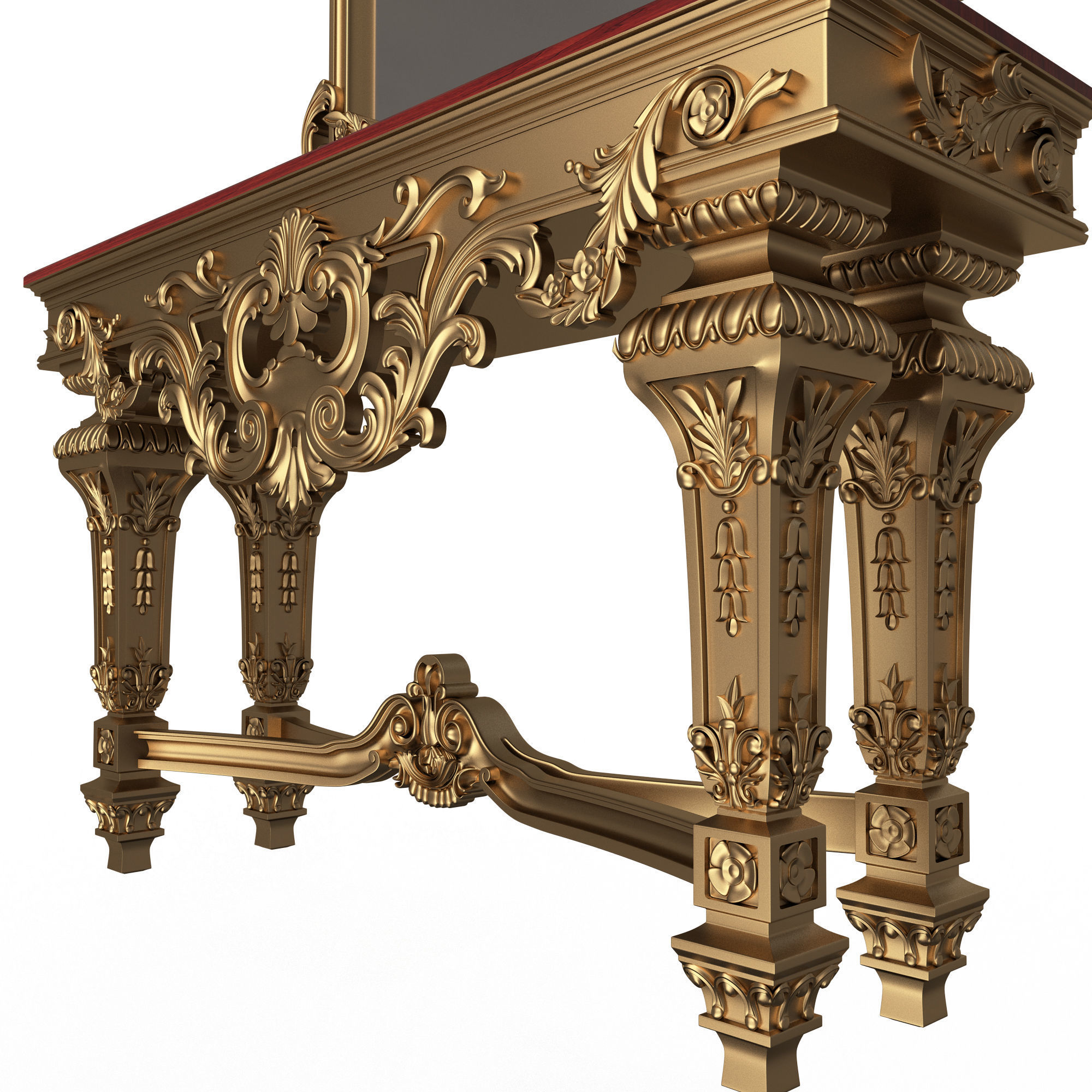 Classic Furniture Collection Low-poly 3D model_13