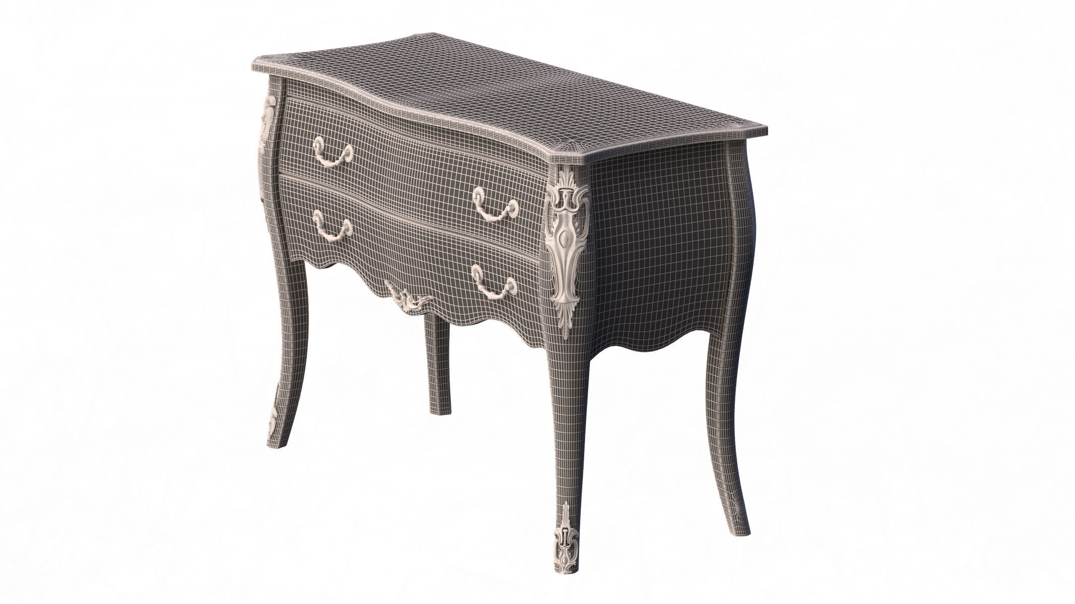 Classic Furniture Collection Low-poly 3D model_38