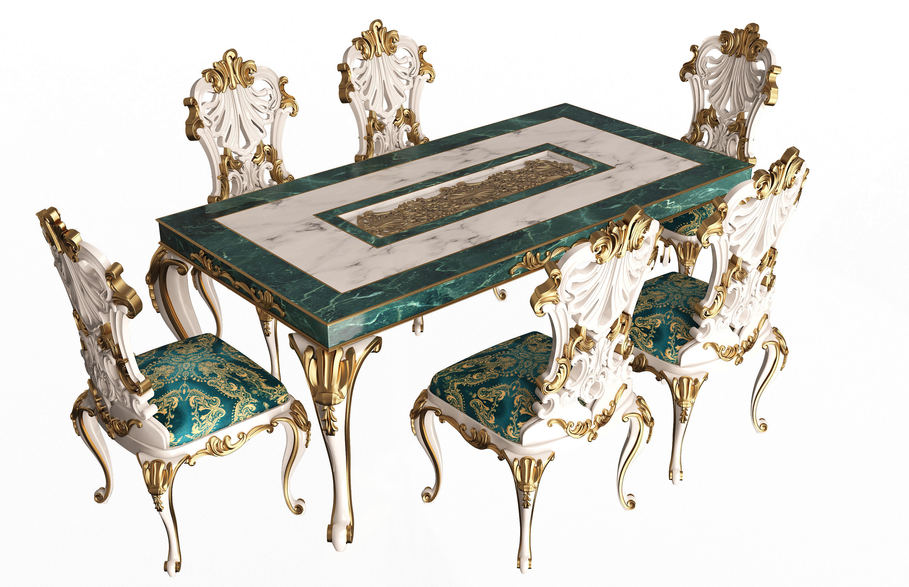 Classic Furniture Collection Low-poly 3D model_32