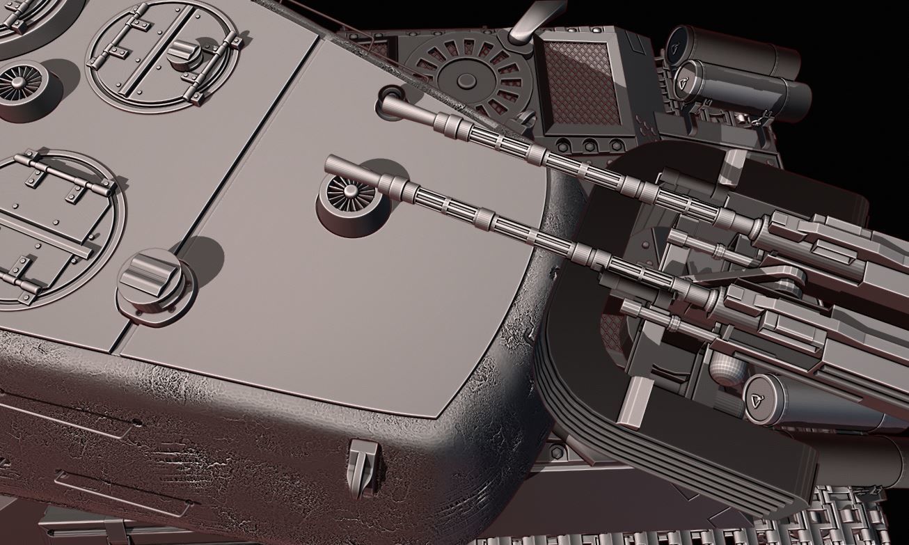 CT2 tanks 3D print model_8