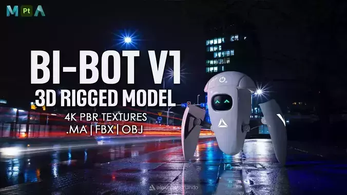 Bi-Bot V1 3D model