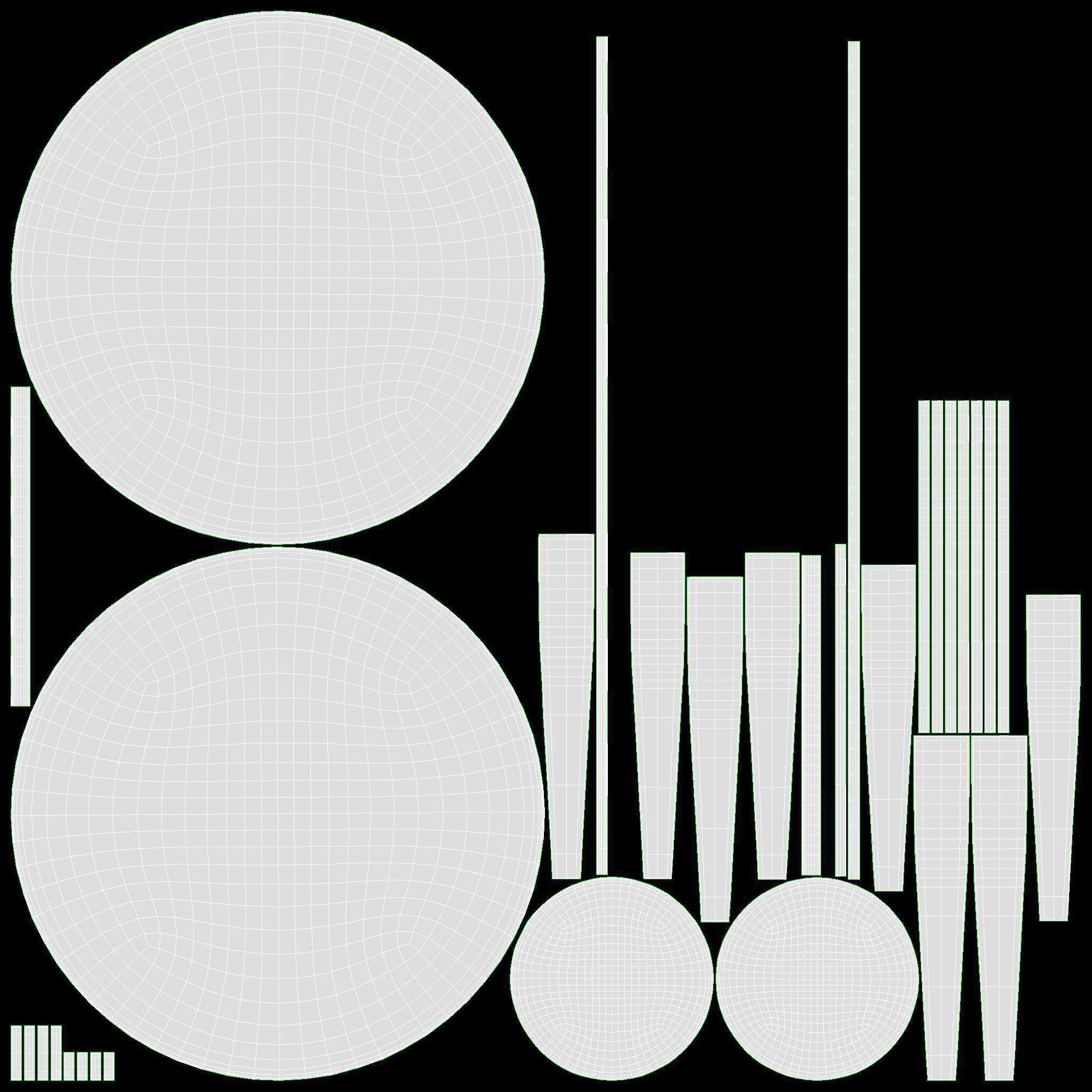 Round coffee table 02 3D model_9