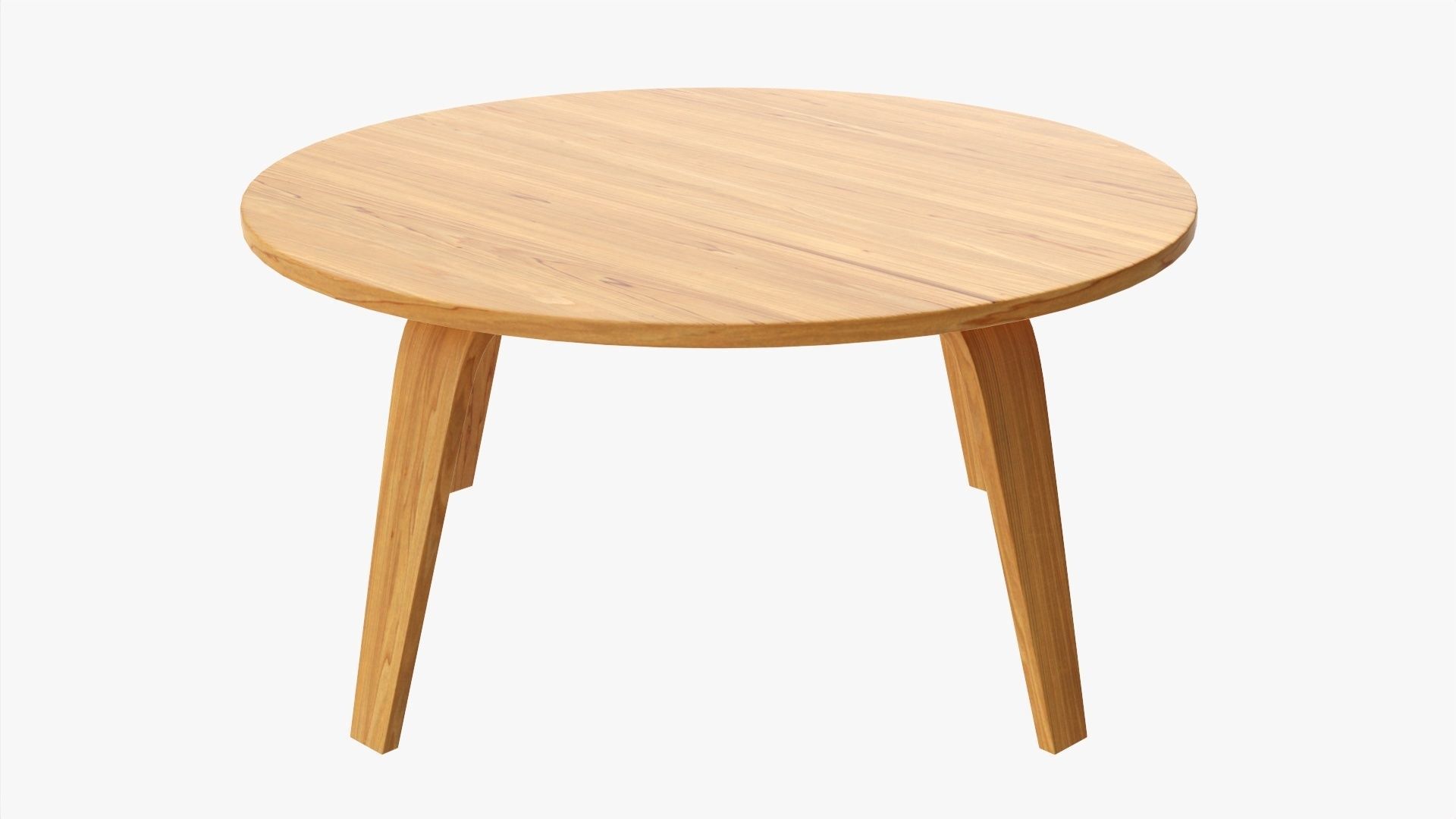 Round coffee table 02 3D model_3