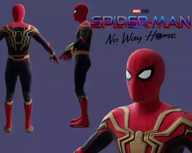 Spider Man Integrated Suit  Low-poly 3D model