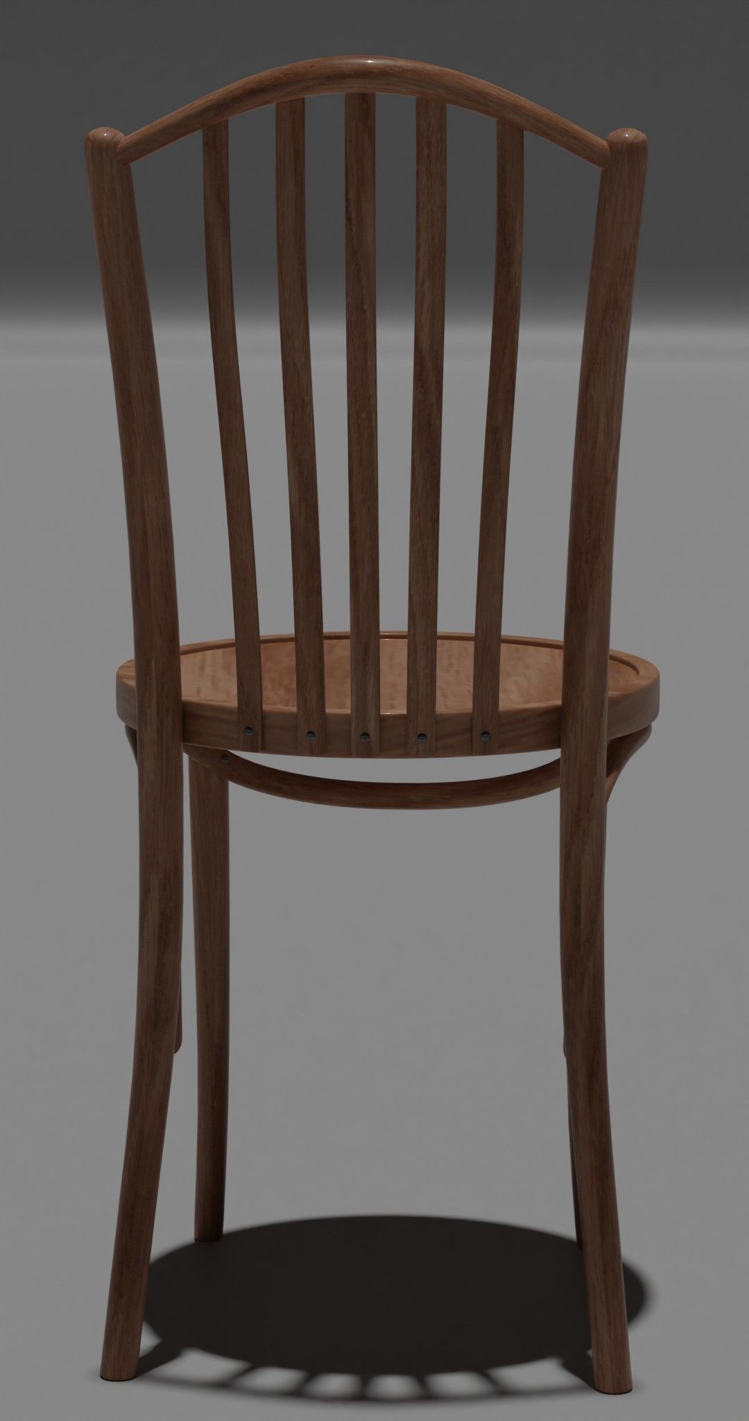 chair checkered 3D model_2