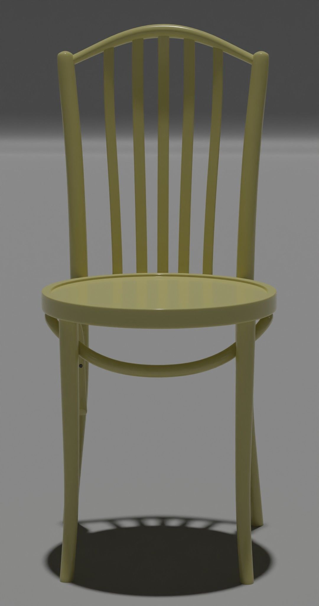 chair checkered 3D model_4