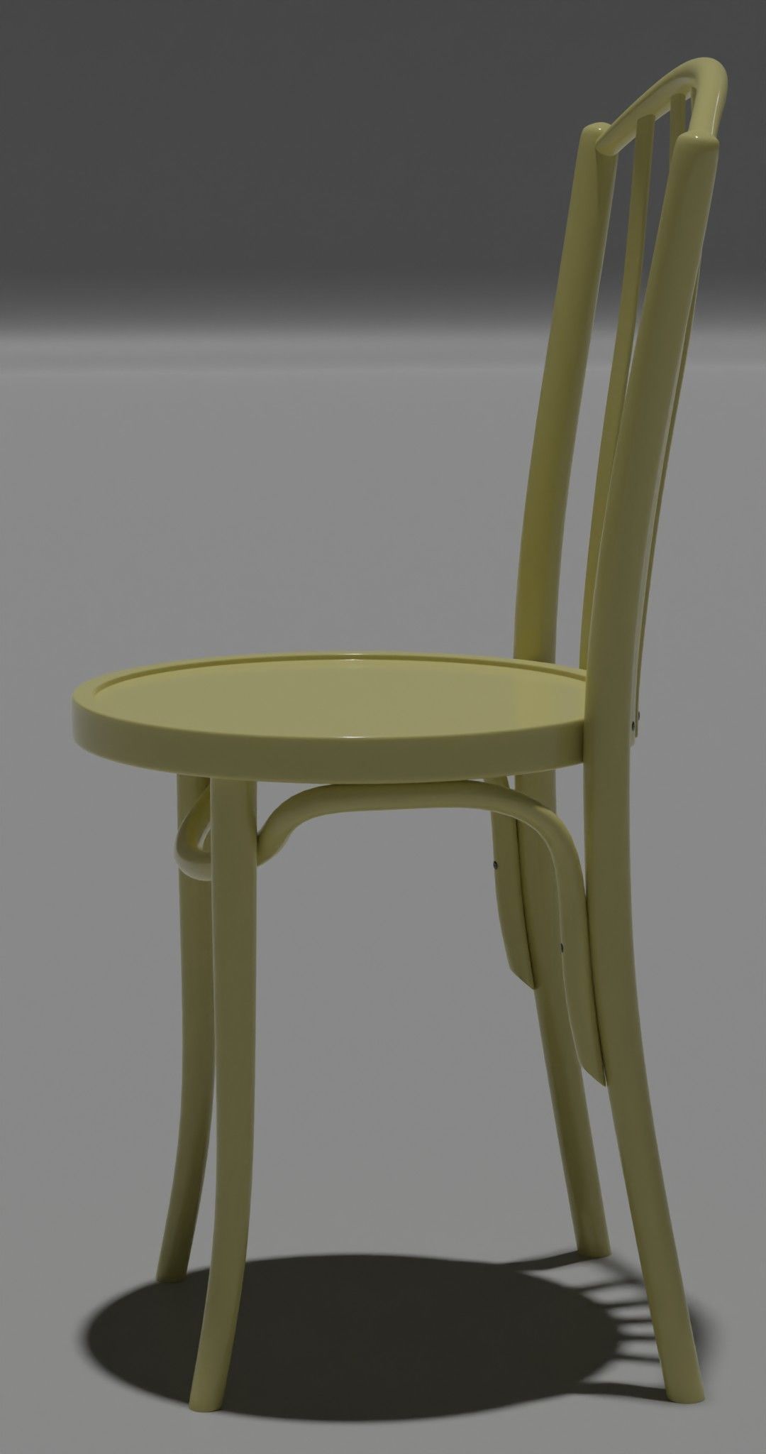 chair checkered 3D model_5