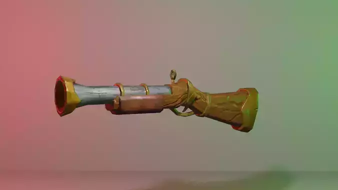 Gun Lowpoly Low-poly 3D model