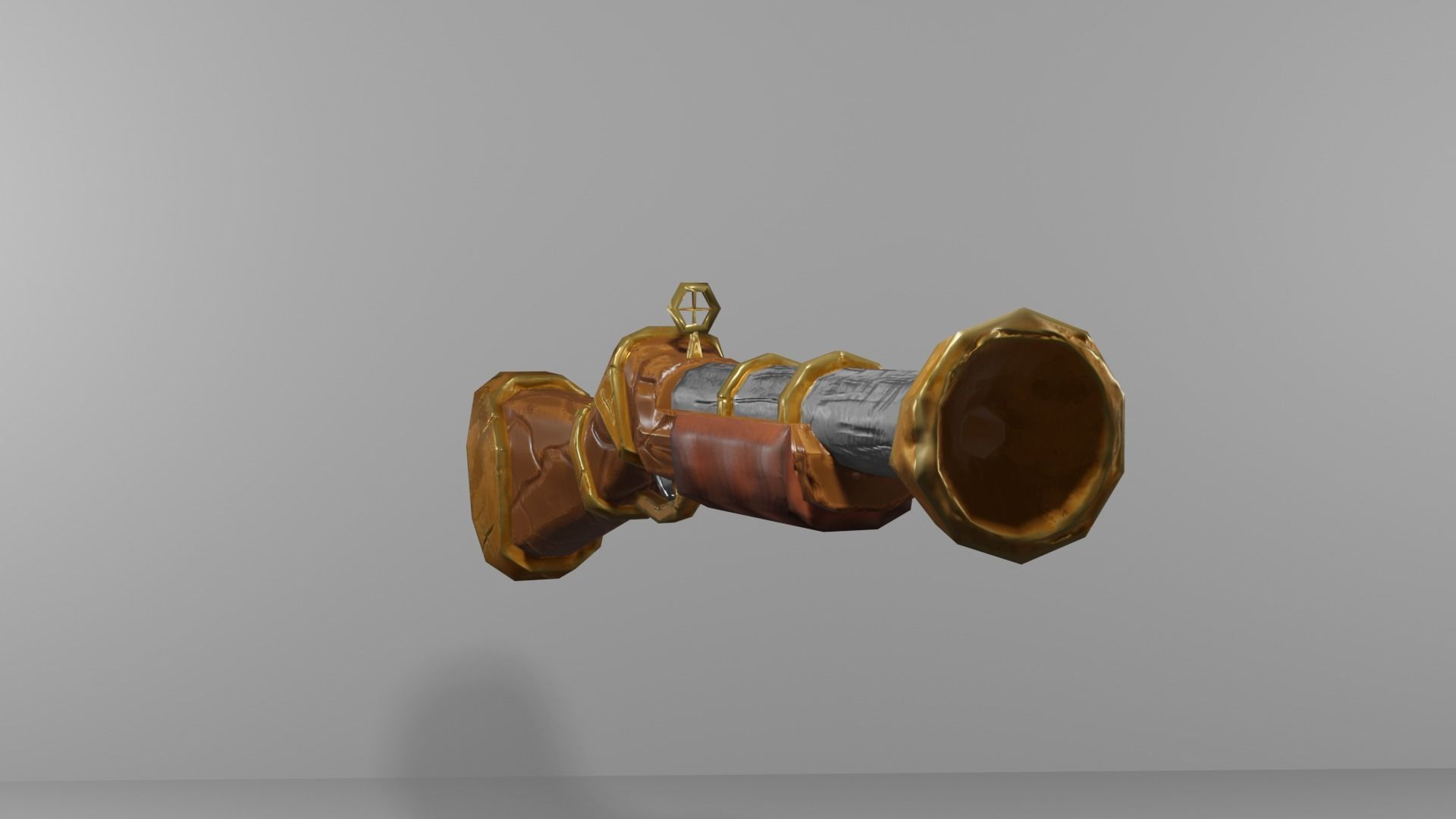 Gun Lowpoly Low-poly 3D model_12