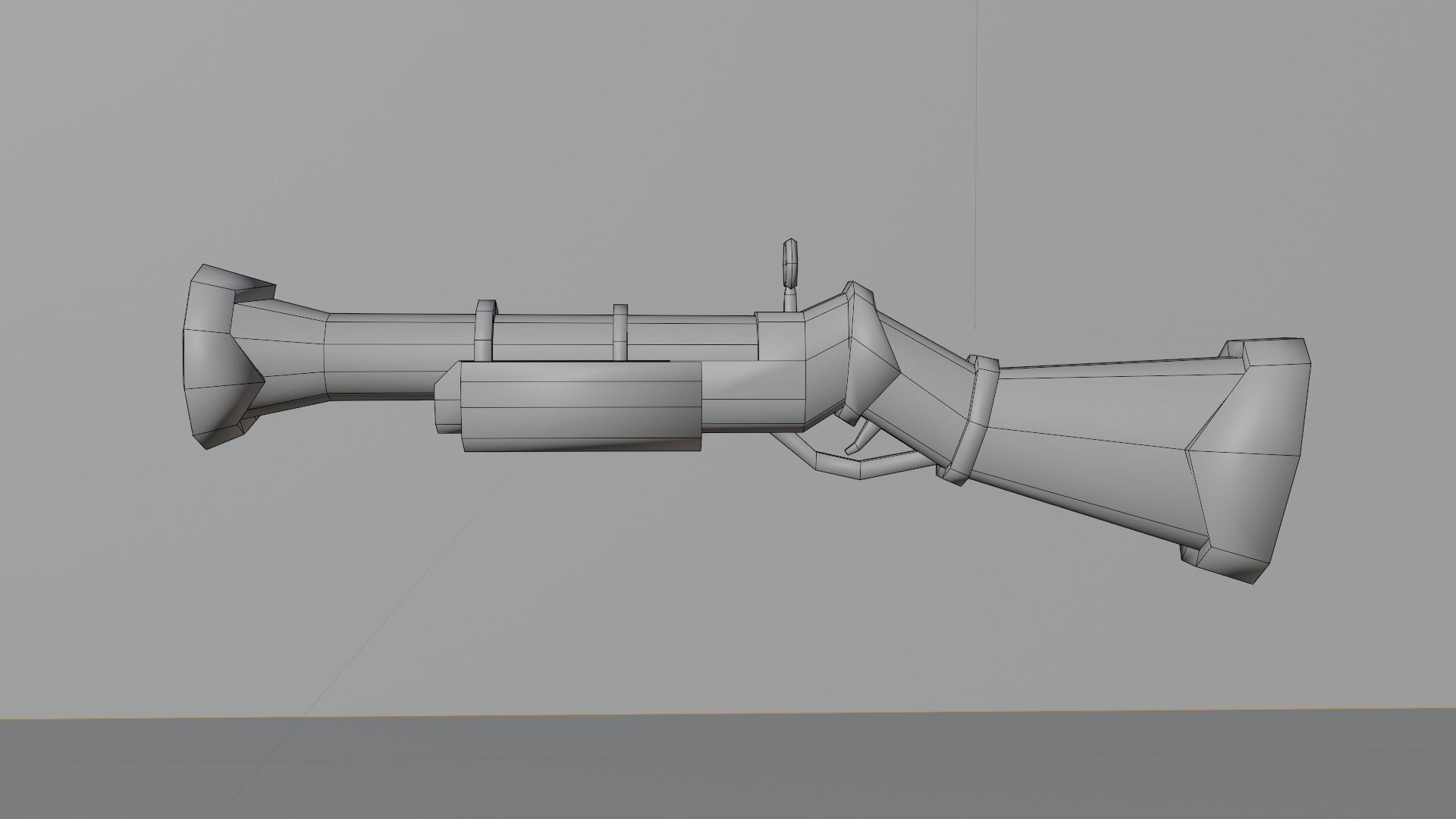 Gun Lowpoly Low-poly 3D model_8