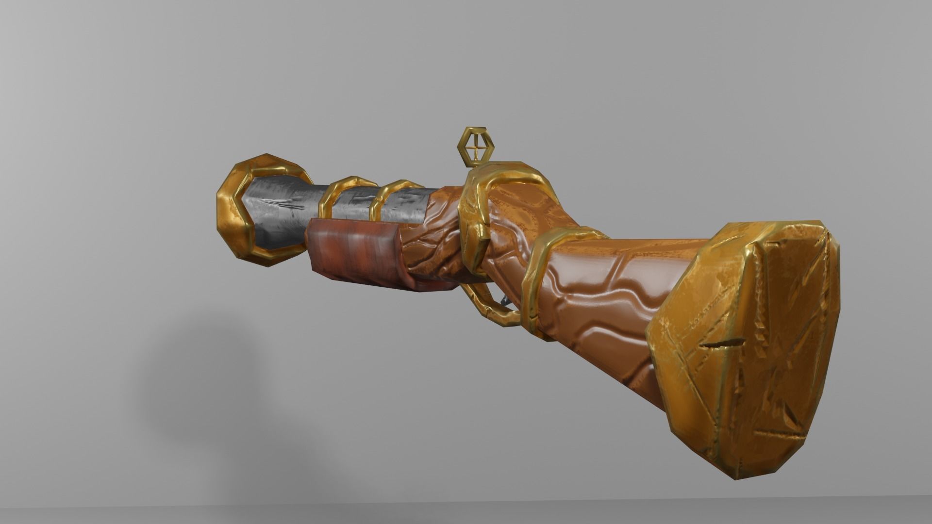 Gun Lowpoly Low-poly 3D model_13