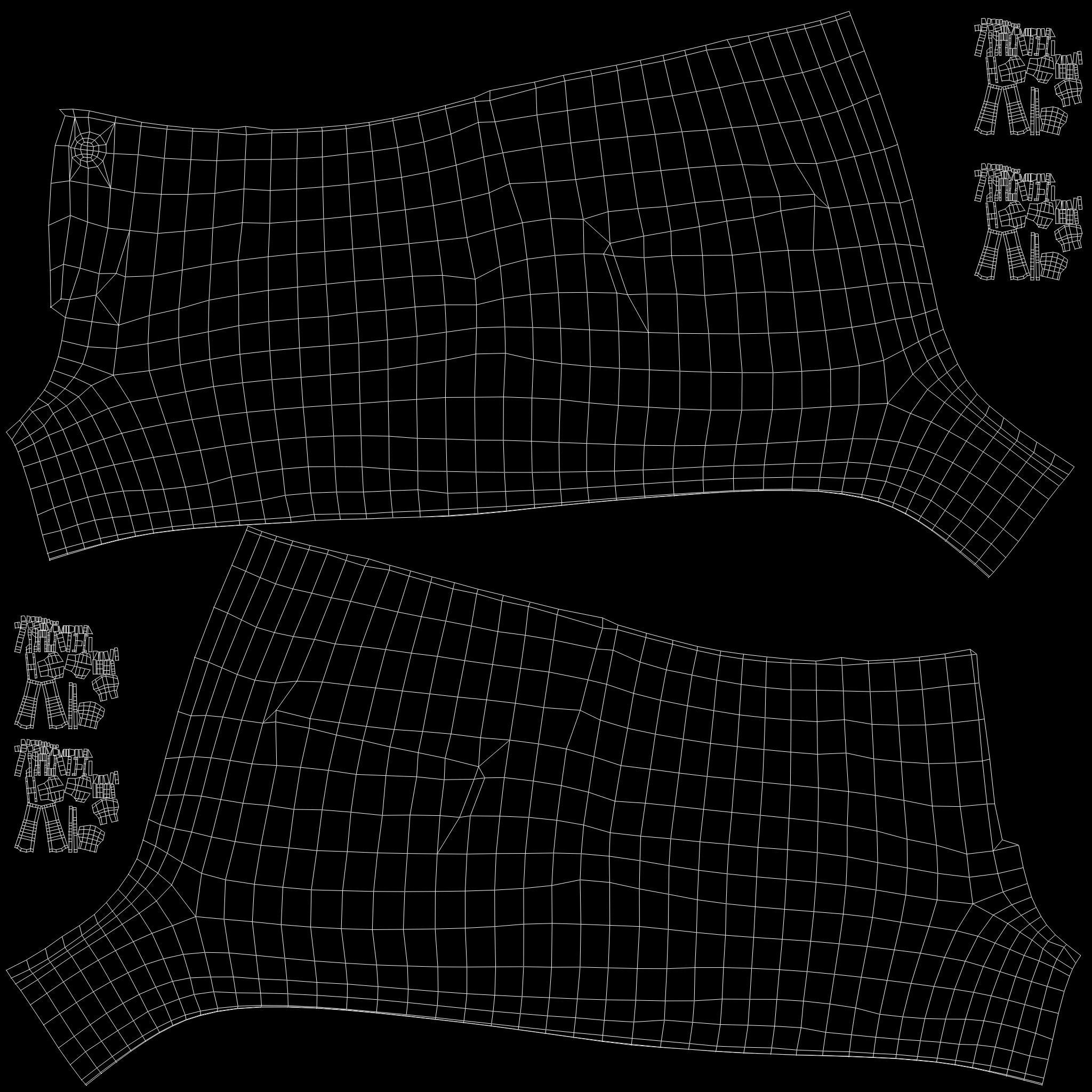 Female Short Jeans Low-poly 3D model_15