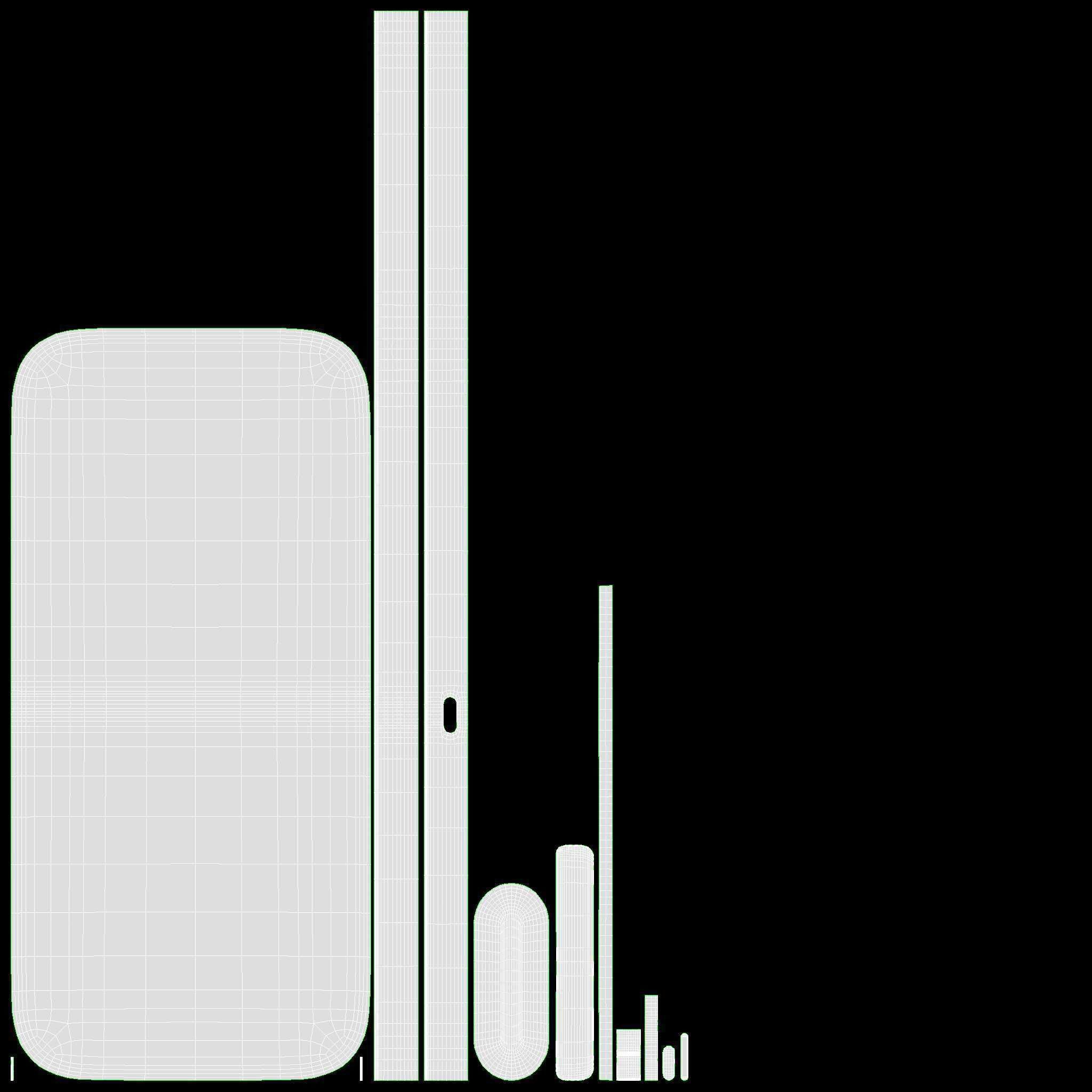Wireless charging base 3-in-1 3D model_11