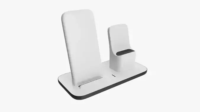 Wireless charging base 3-in-1 3D model