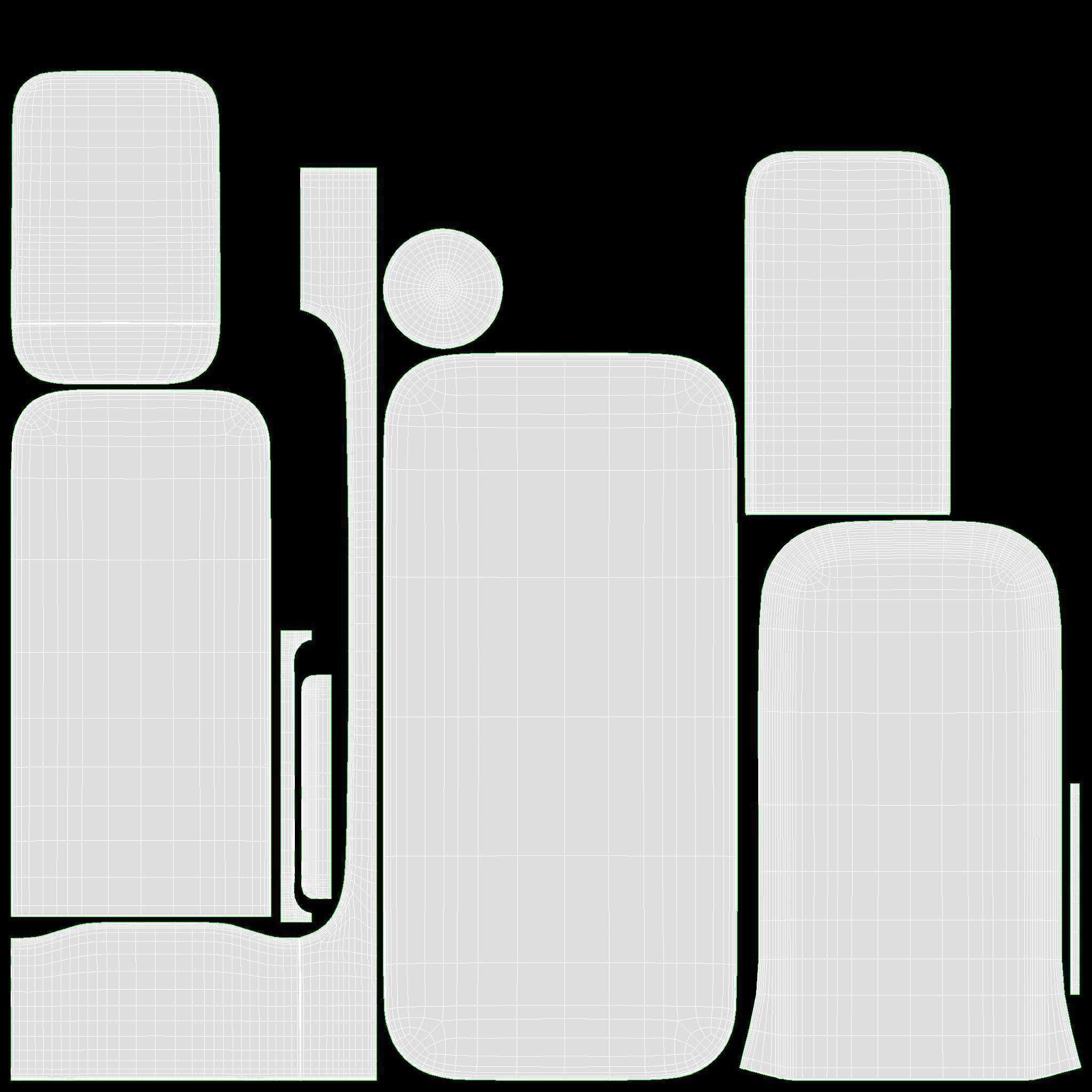 Wireless charging base 3-in-1 3D model_10