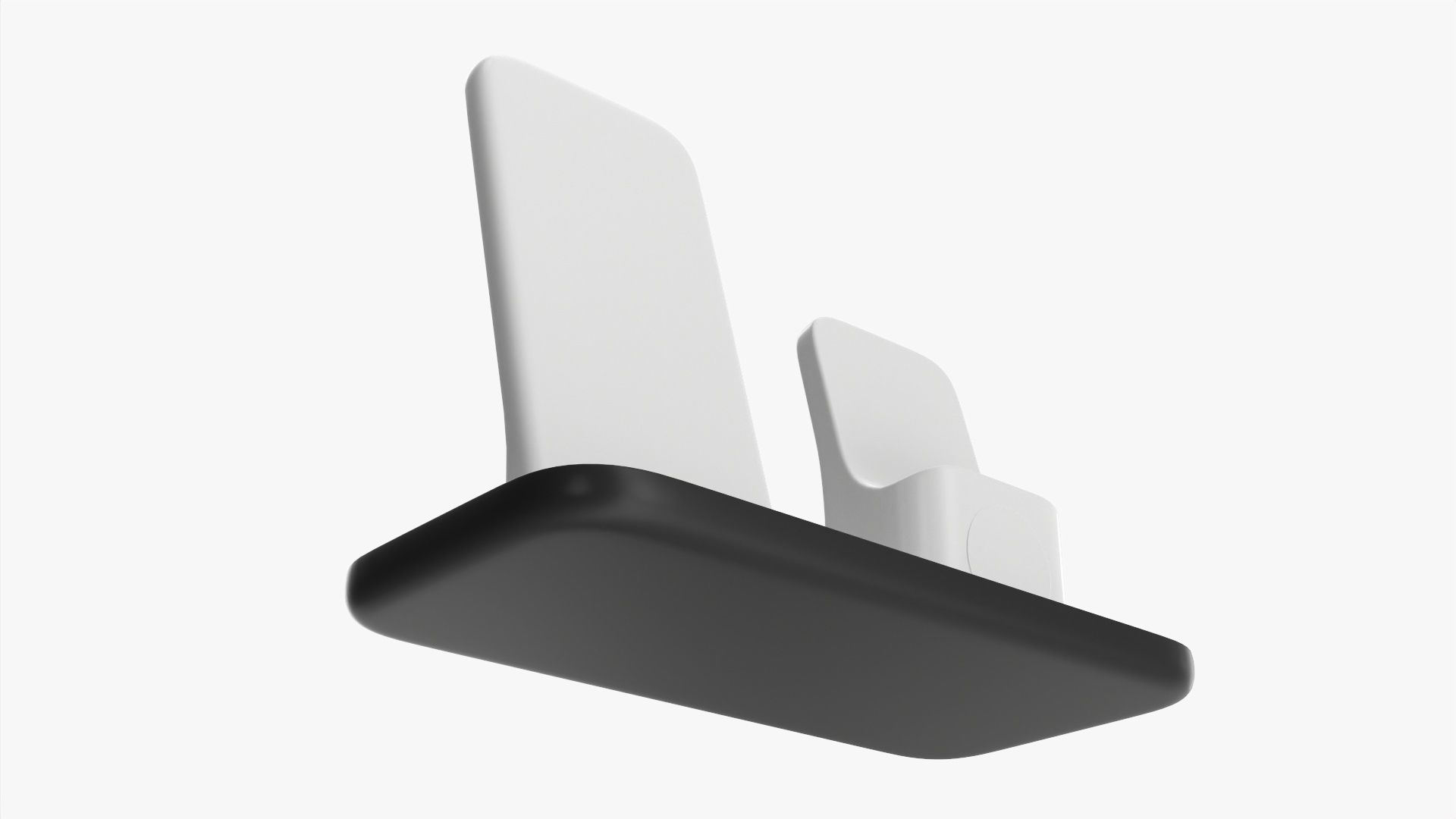 Wireless charging base 3-in-1 3D model_2