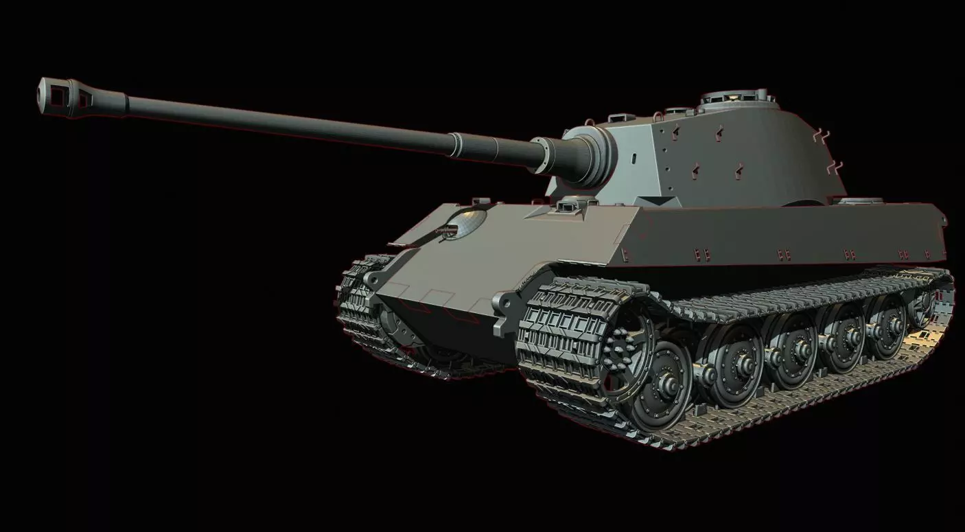 King Tiger 2 tanks 3D print model_0