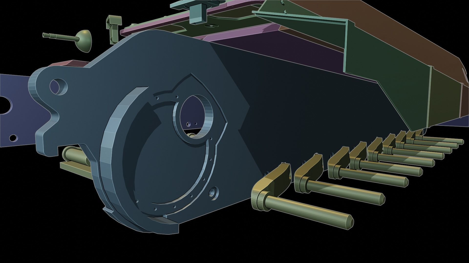 King Tiger 2 tanks 3D print model_13