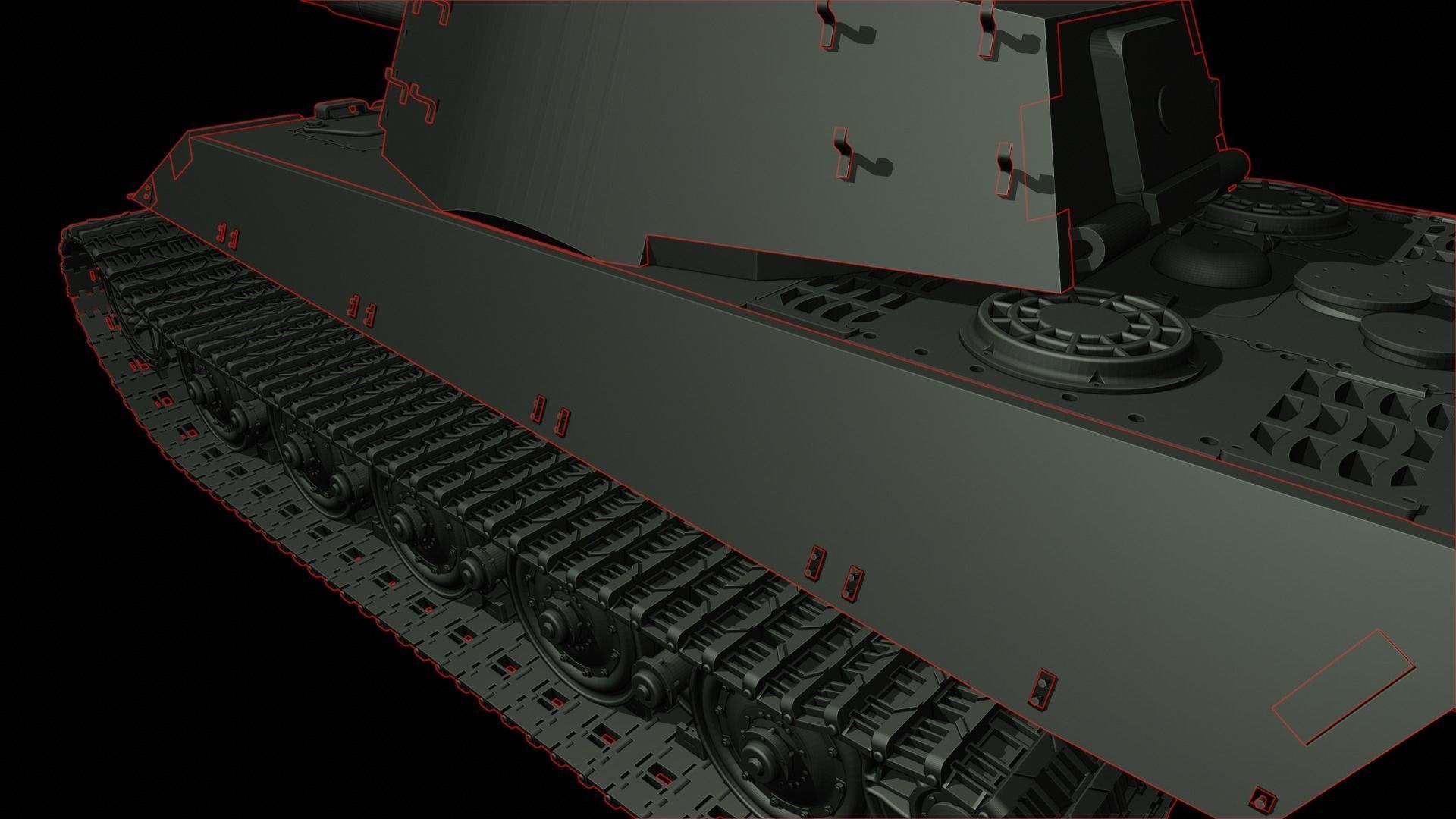 King Tiger 2 tanks 3D print model_5