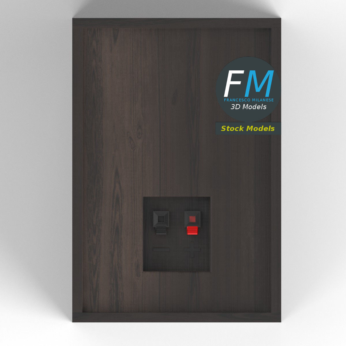 Audio speaker 3D model_6